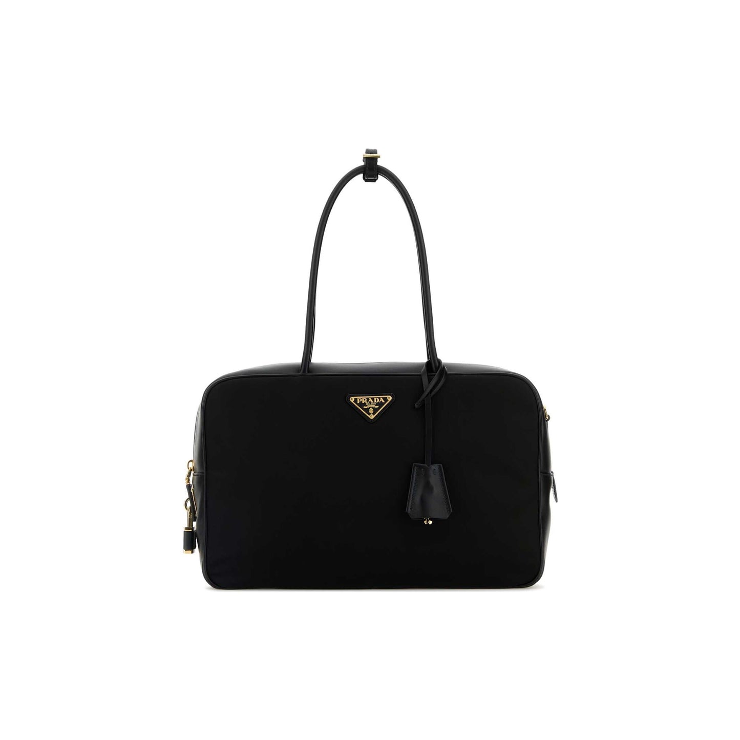 Prada Mala de Mão em Re-Nylon — Preto