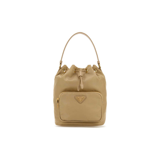 Prada Mala Saco Buckle em Re-Nylon — Verde