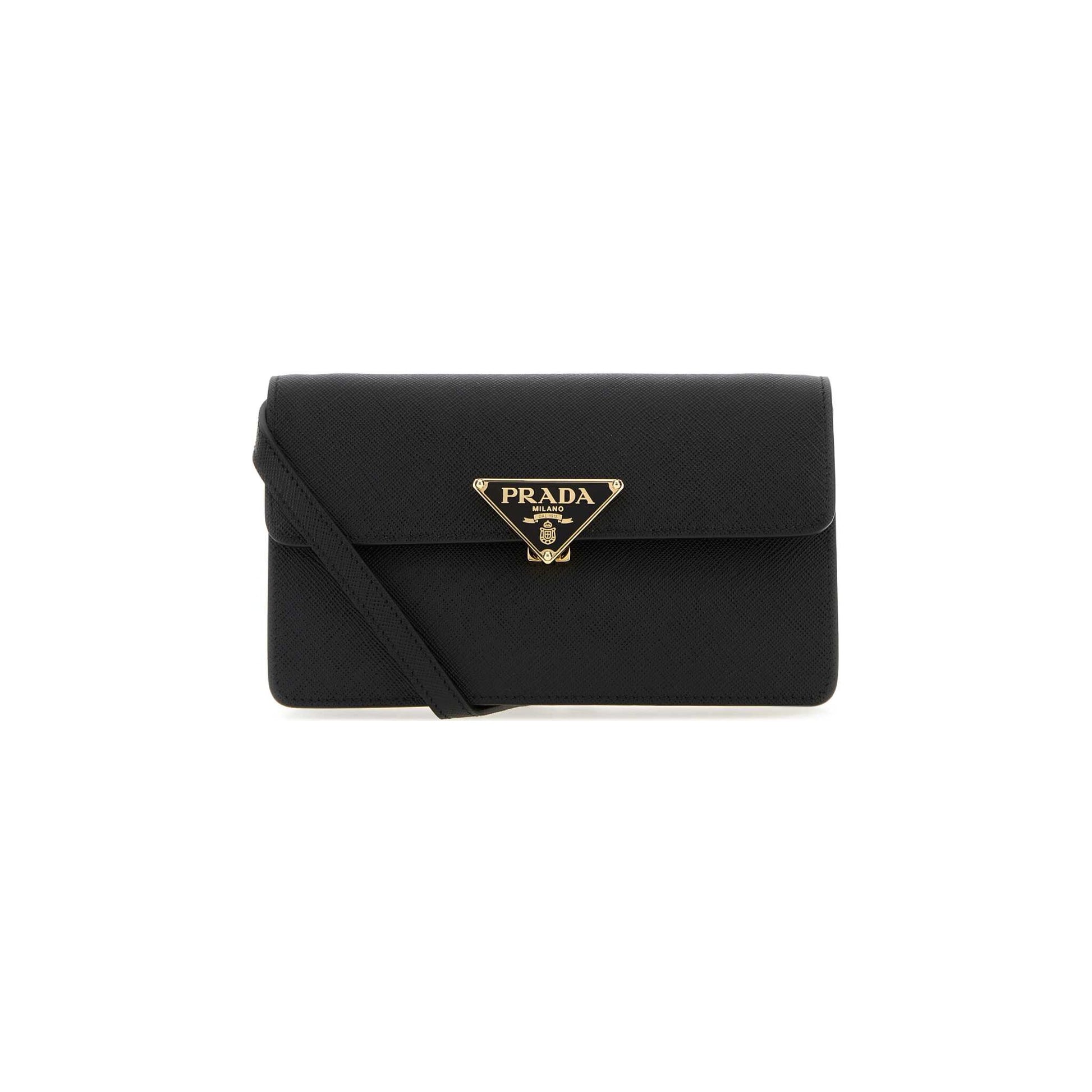 Prada Mala de Ombro Mini Saffiano em Pele
