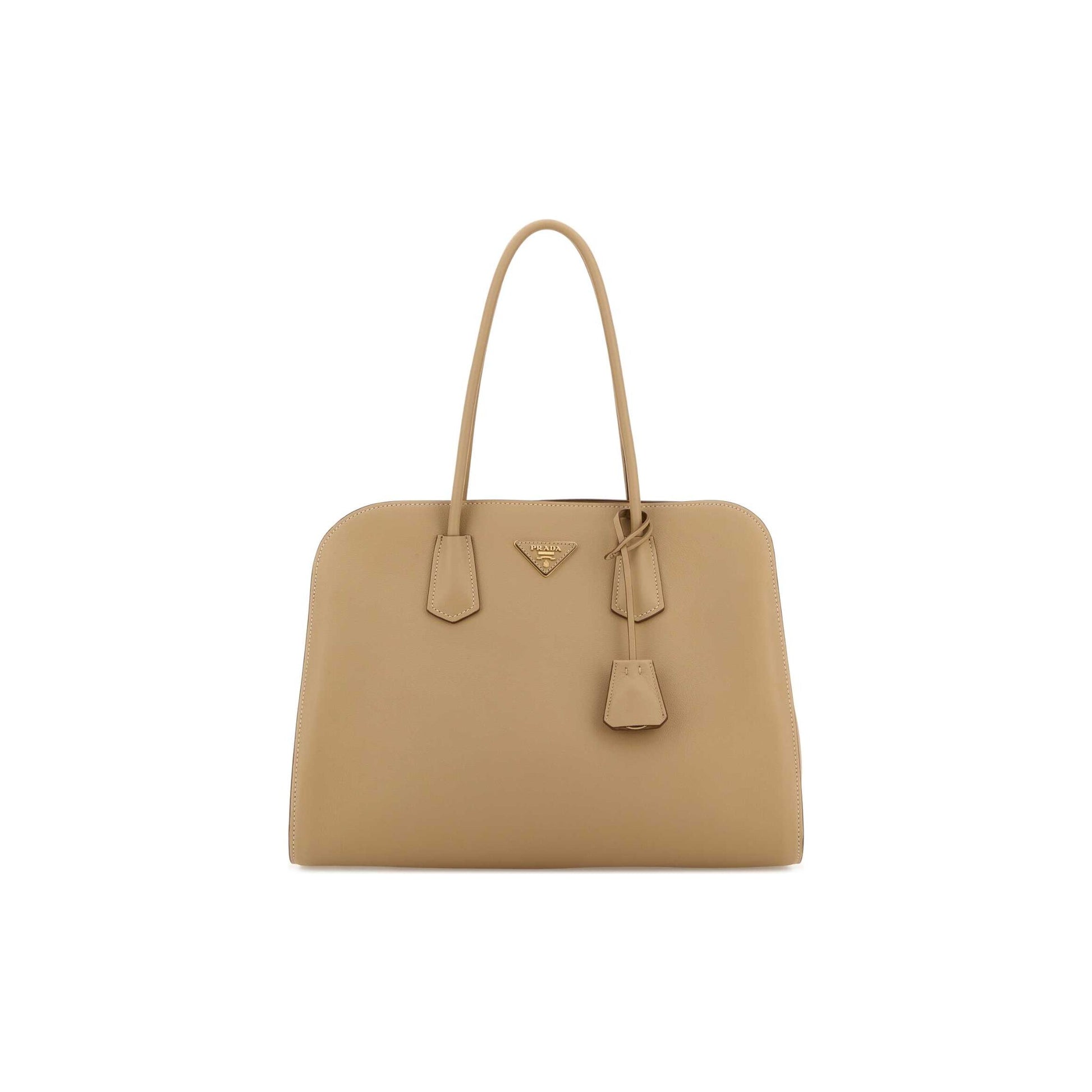 Prada Mala de Ombro em Pele — Rosa