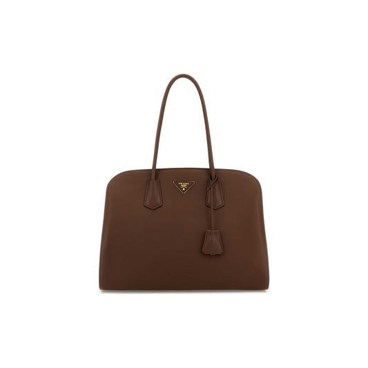 Prada Mala de Ombro em Pele — Caramelo