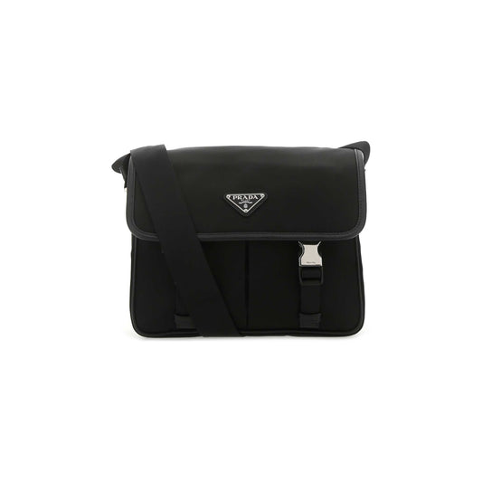 Prada Mala de Ombro em Re-Nylon — Preto