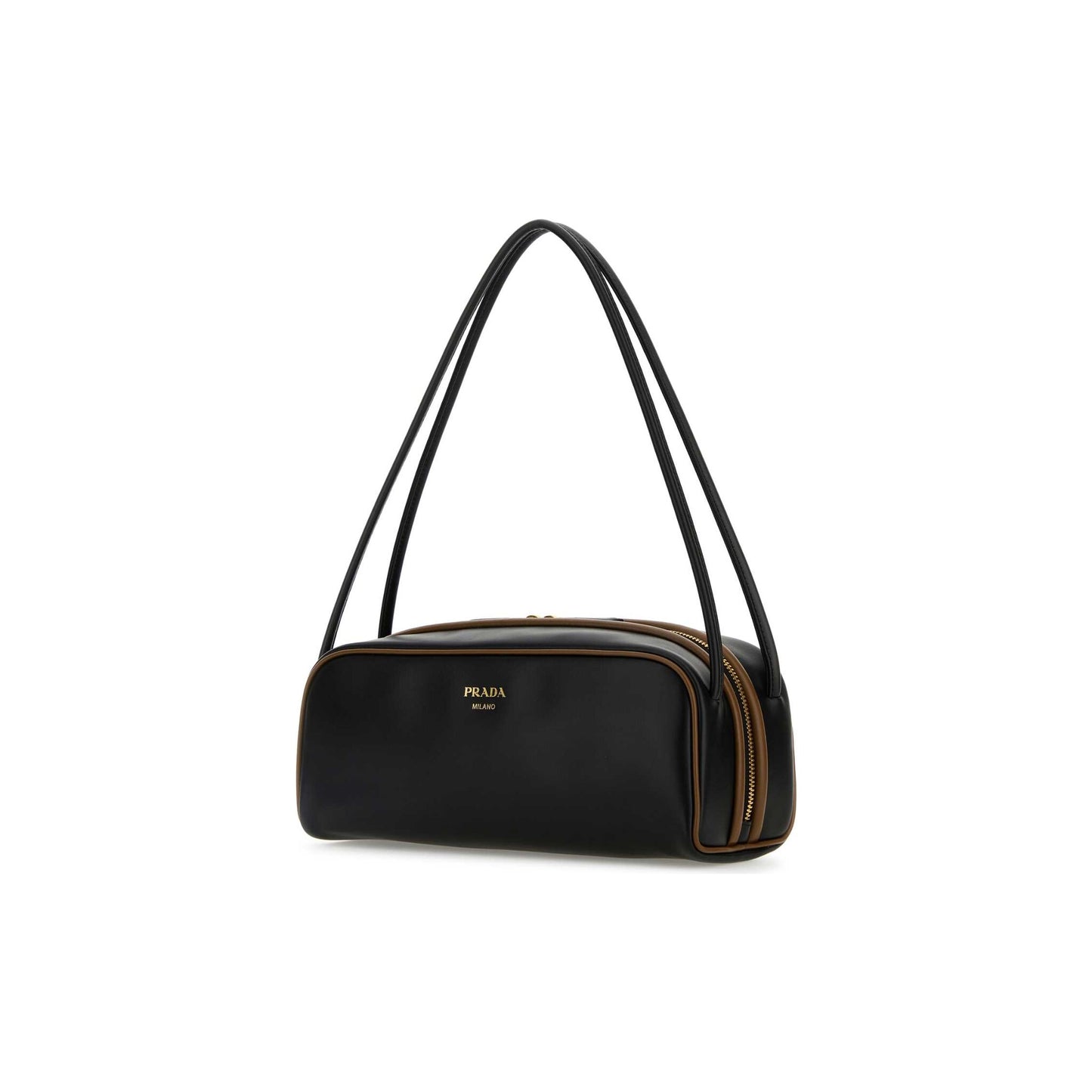 Prada Mala de Ombro em Pele — Bege