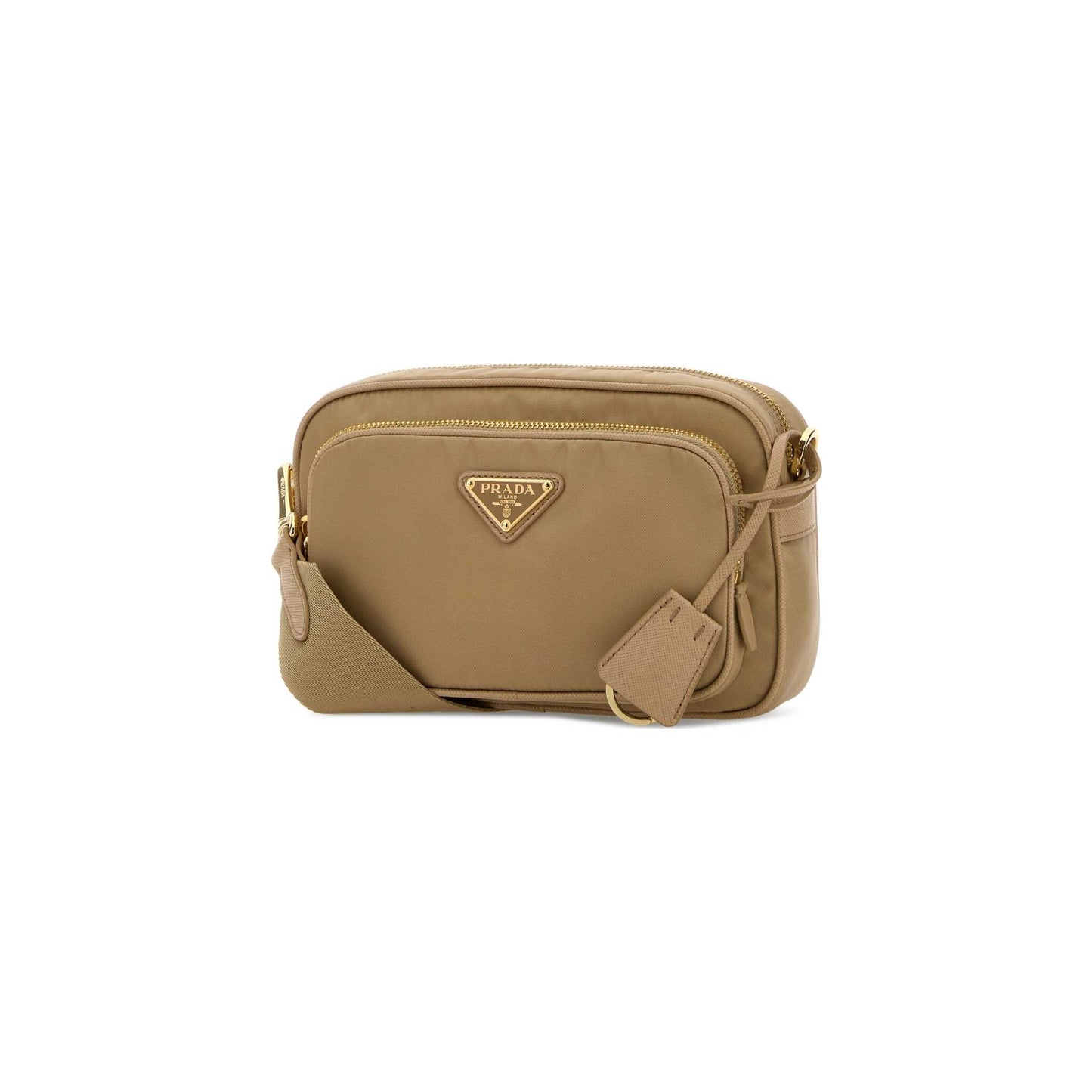 Prada Mala de Ombro Mini em Re-Nylon — Verde