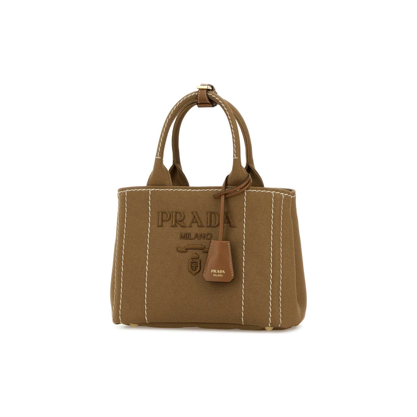 Prada Mala de Ombro em Lona — Multicolor