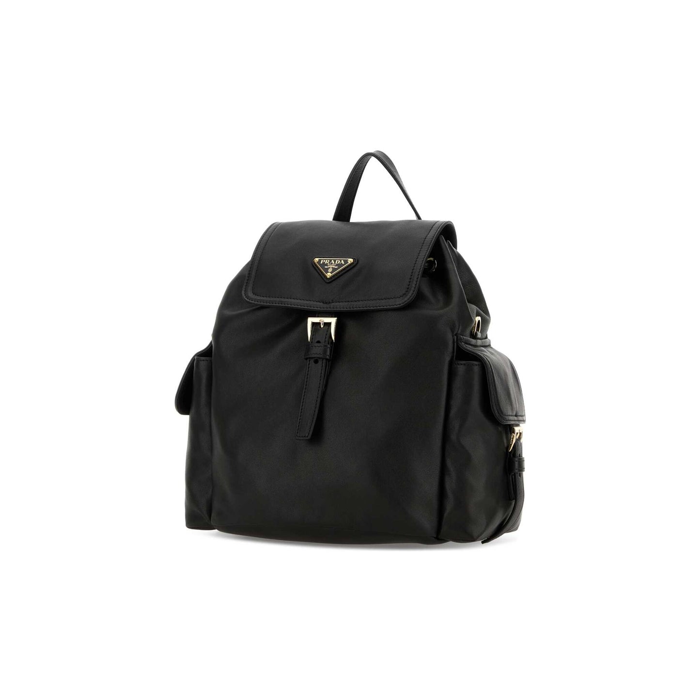Prada Mala de Ombro em Pele Nappa — Preto