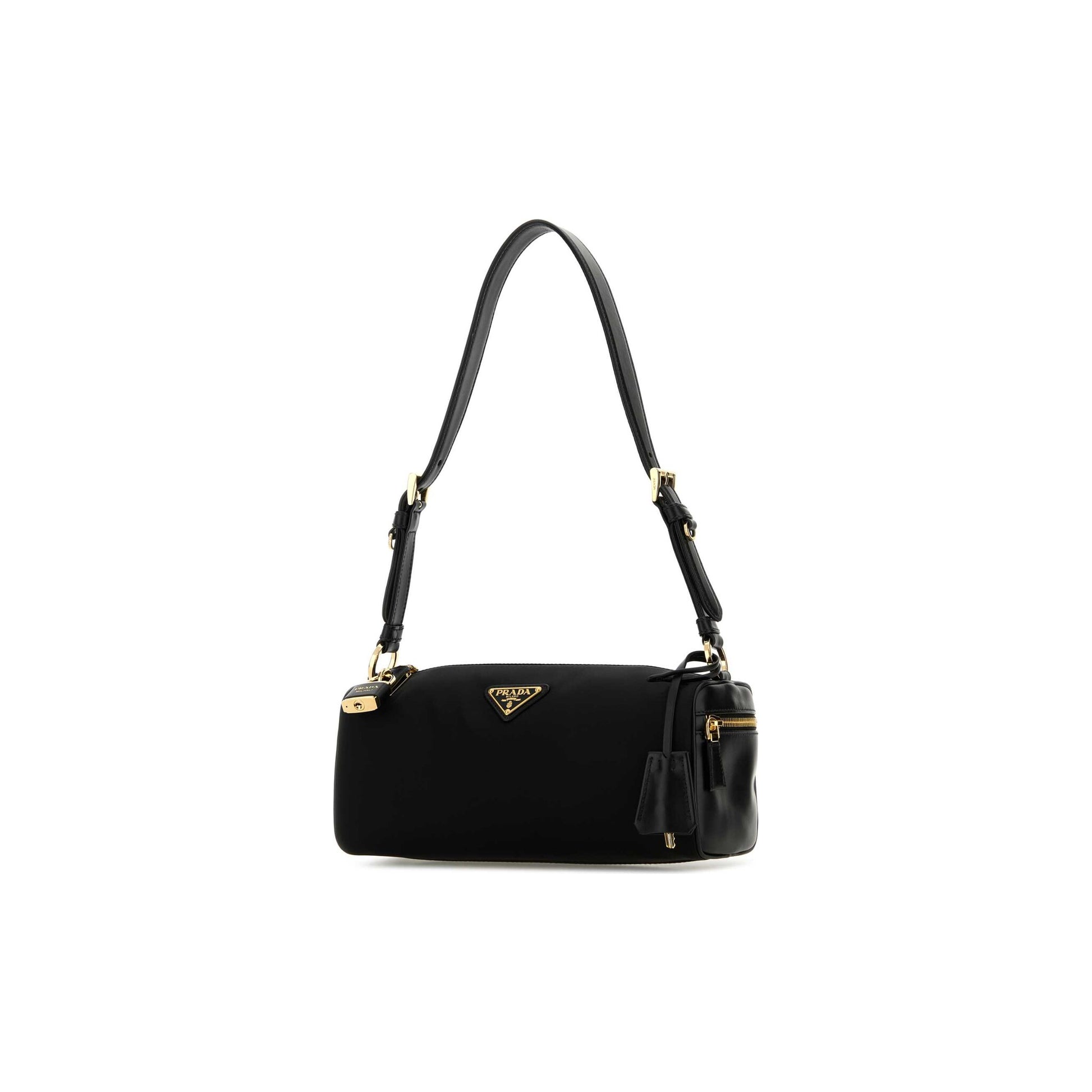 Prada Mala de Ombro em Re-Nylon — Preto