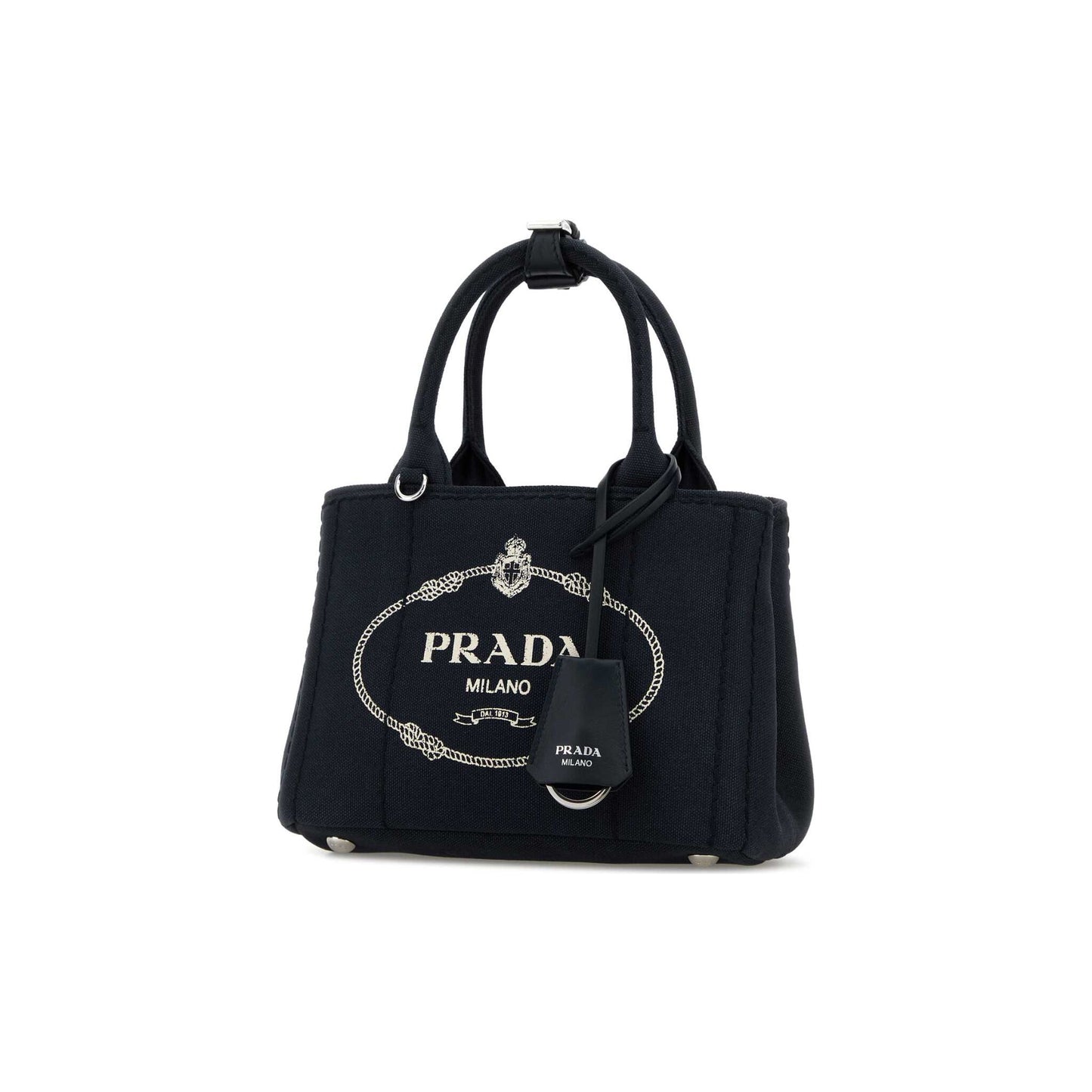 Prada Mala de Ombro Mini Jardinière em Lona