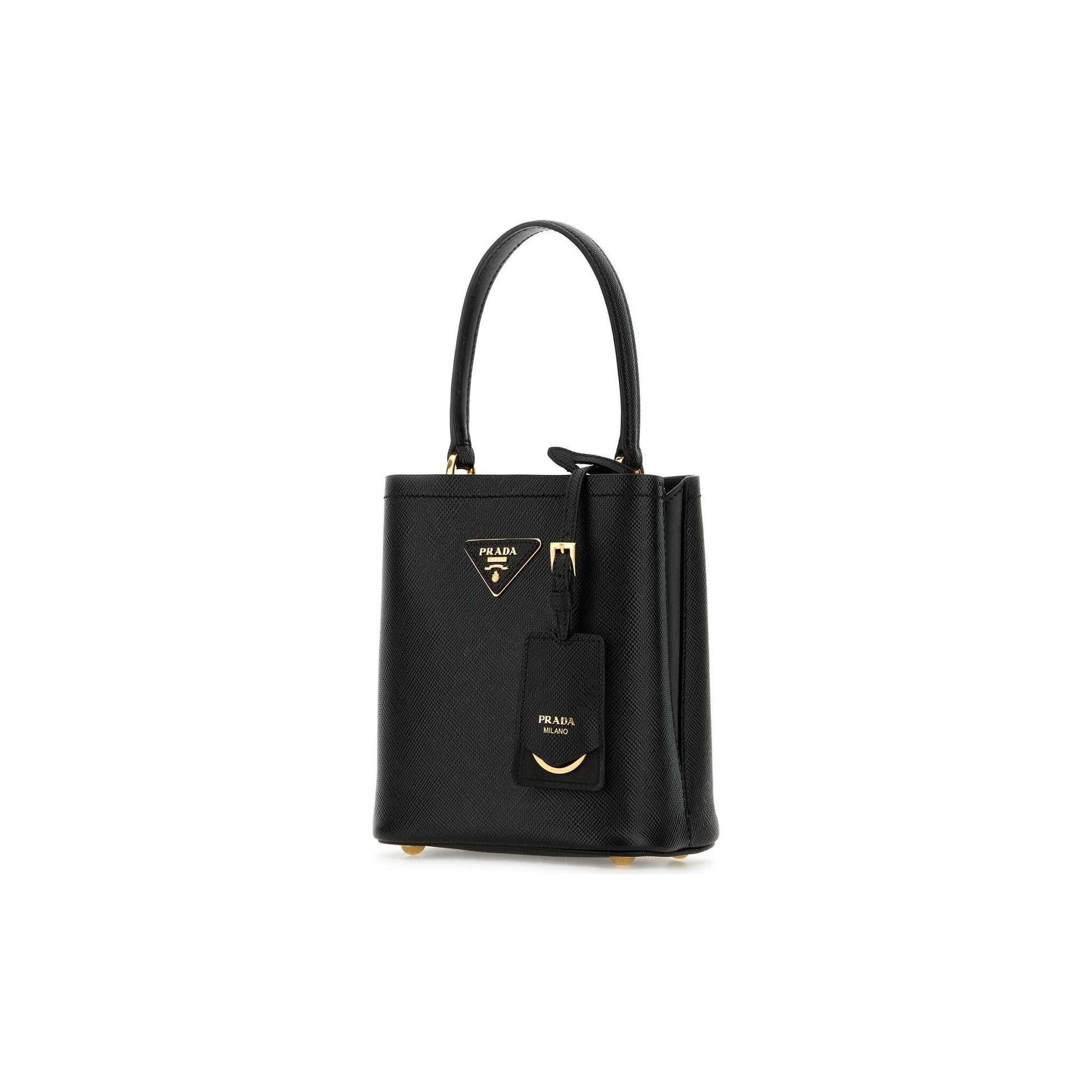 Prada Mala Pequena Panier em Pele