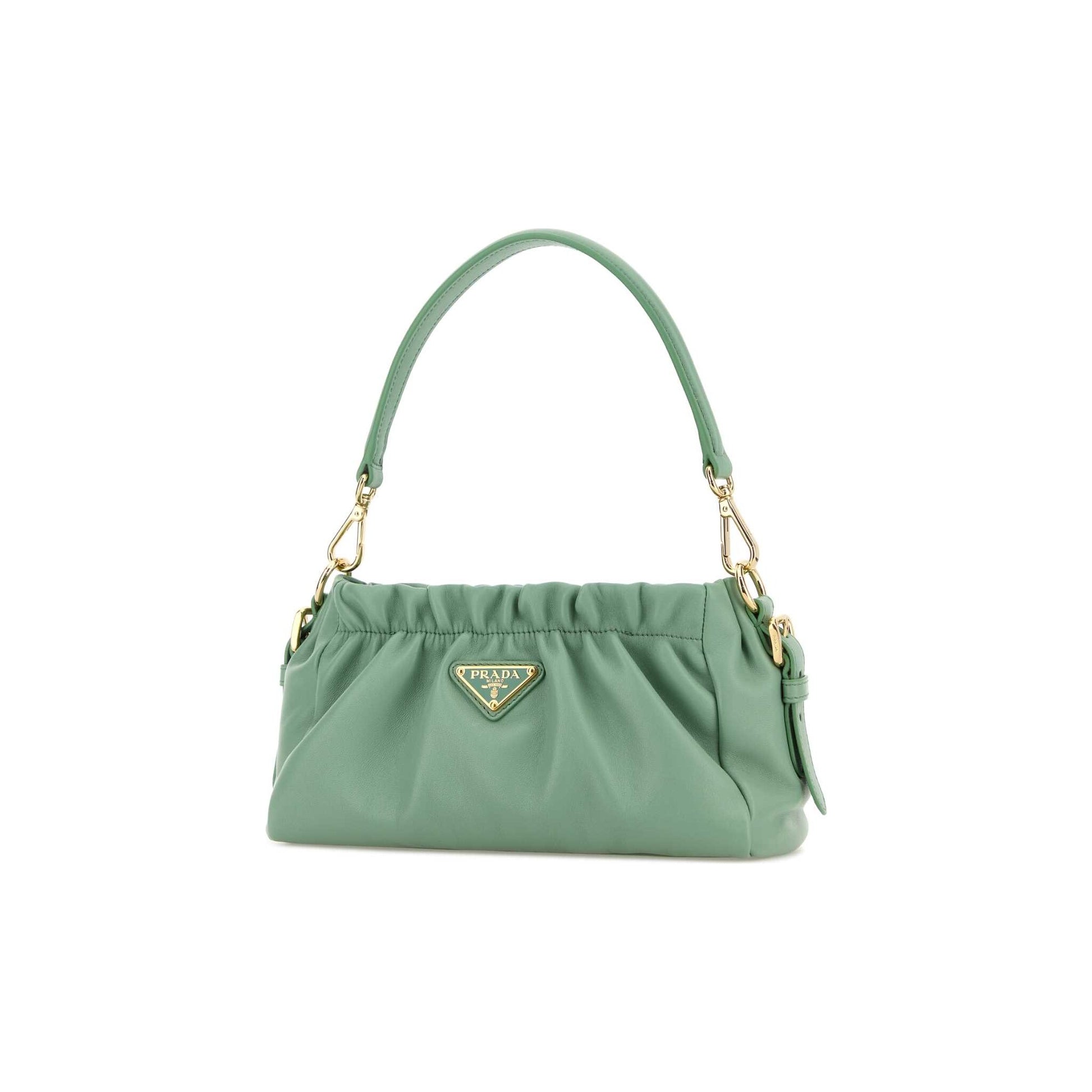 Prada Mala de Mão em Pele Nappa — Branco