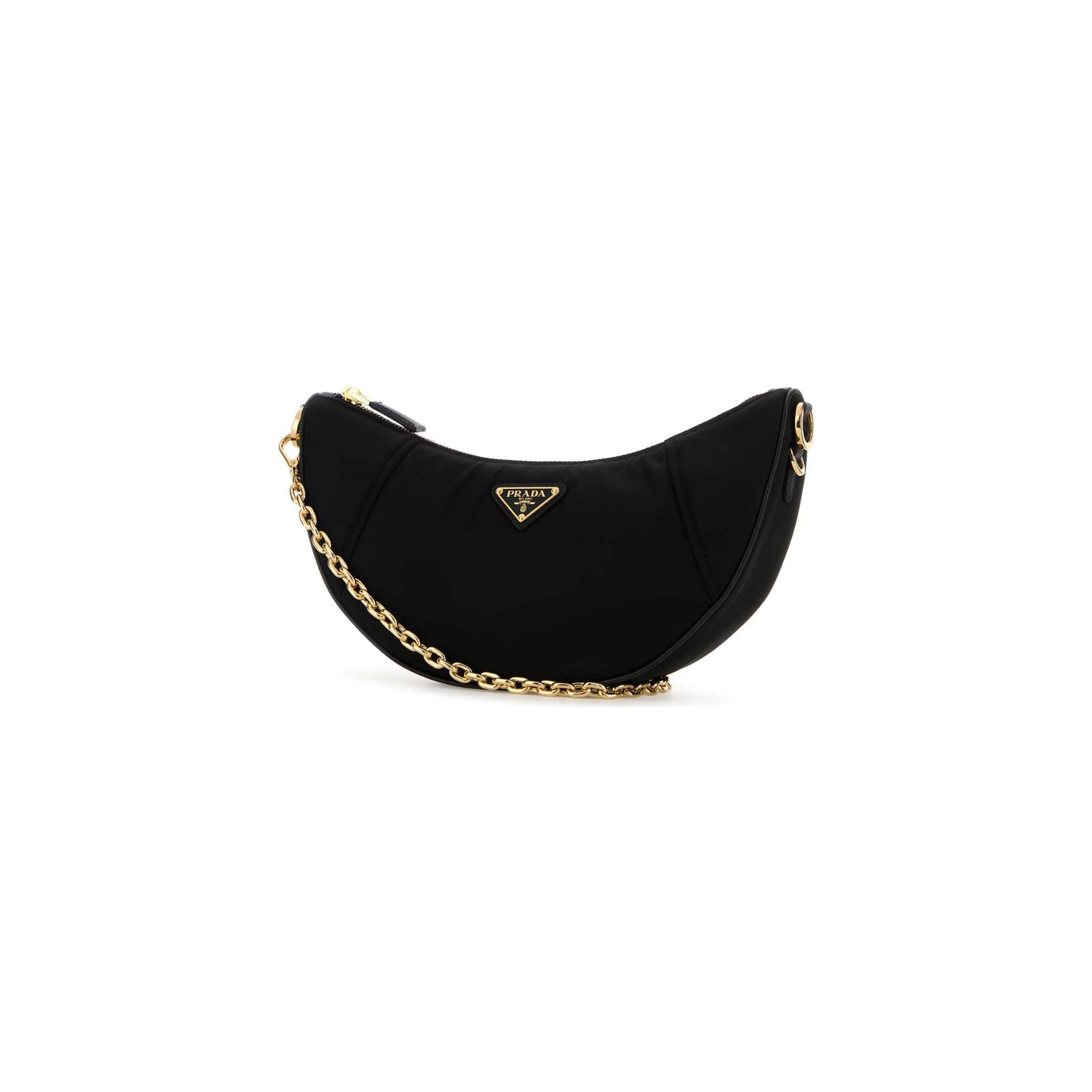 Prada Mala de Ombro em Re-Nylon — Preto