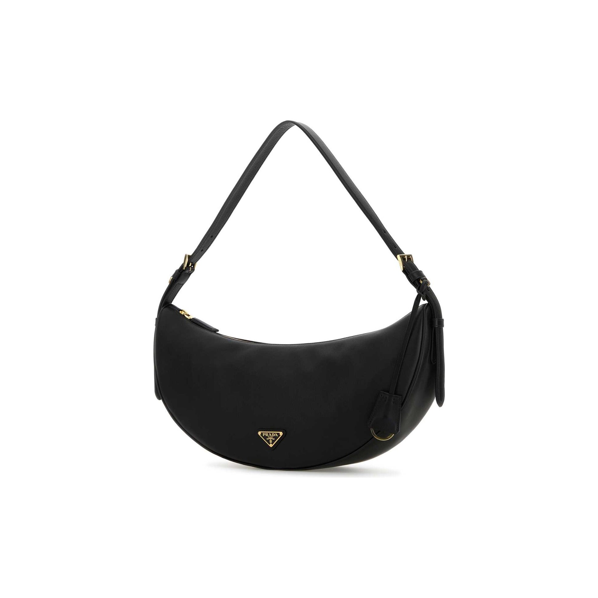 Prada Mala Tiracolo em Pele — Preto