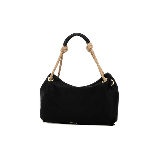 Prada Mala Tote em Lona — Preto