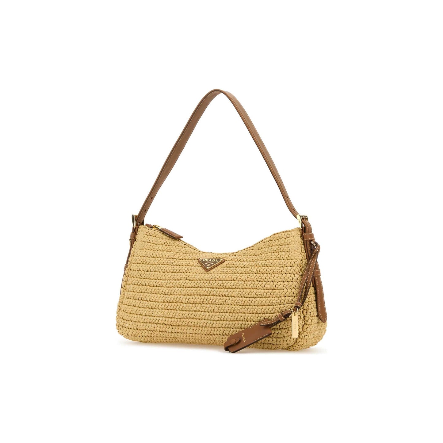 Prada Mala de Ombro Grande Aimée em Crochet e Pele
