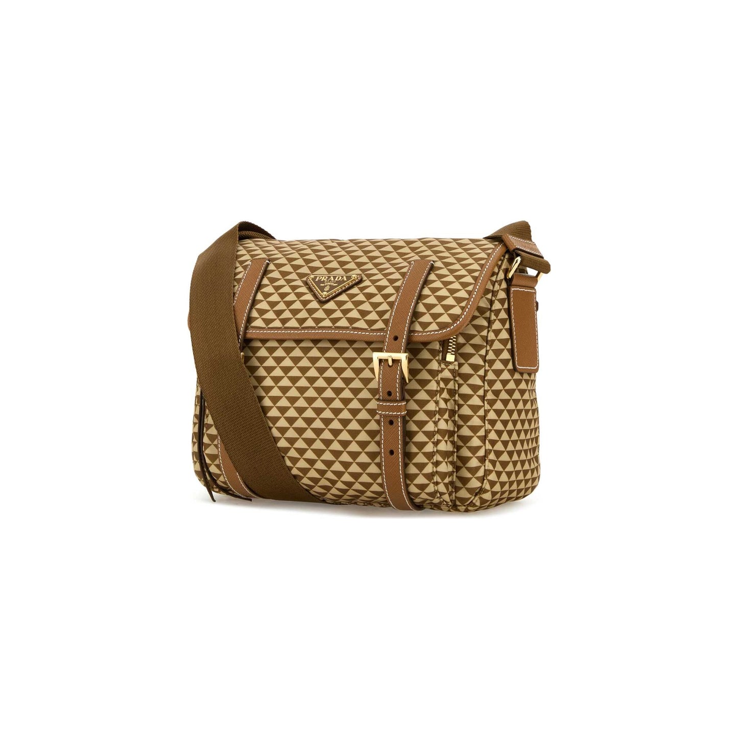 Prada Mala Tiracolo em Re-Nylon — Verde