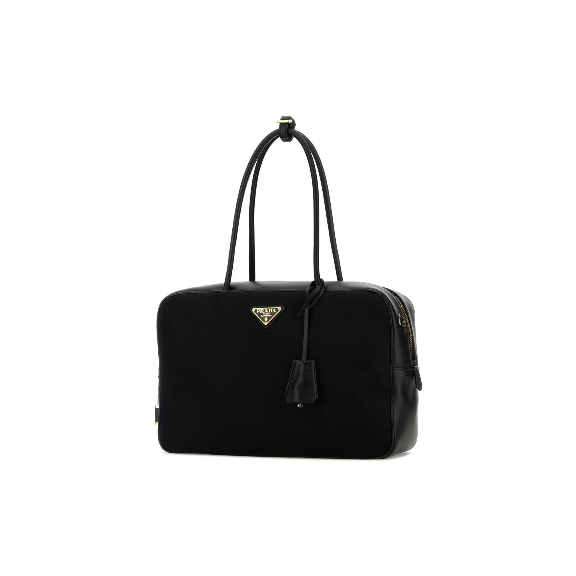 Prada Mala de Mão em Re-Nylon — Preto