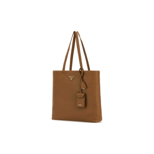 Prada Mala Tote em Pele — Verde