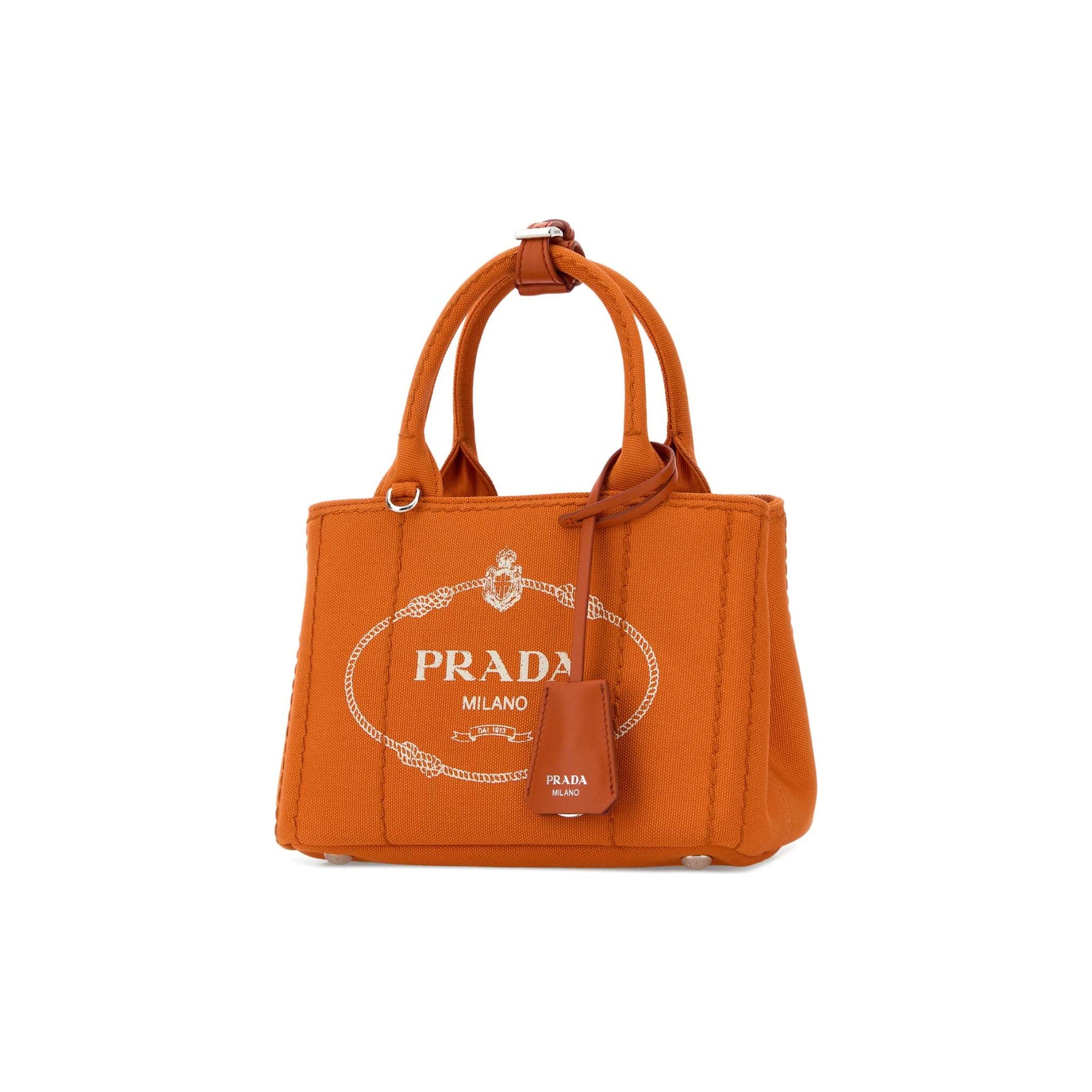 Prada Mala de Ombro em Lona — Azul-Marinho