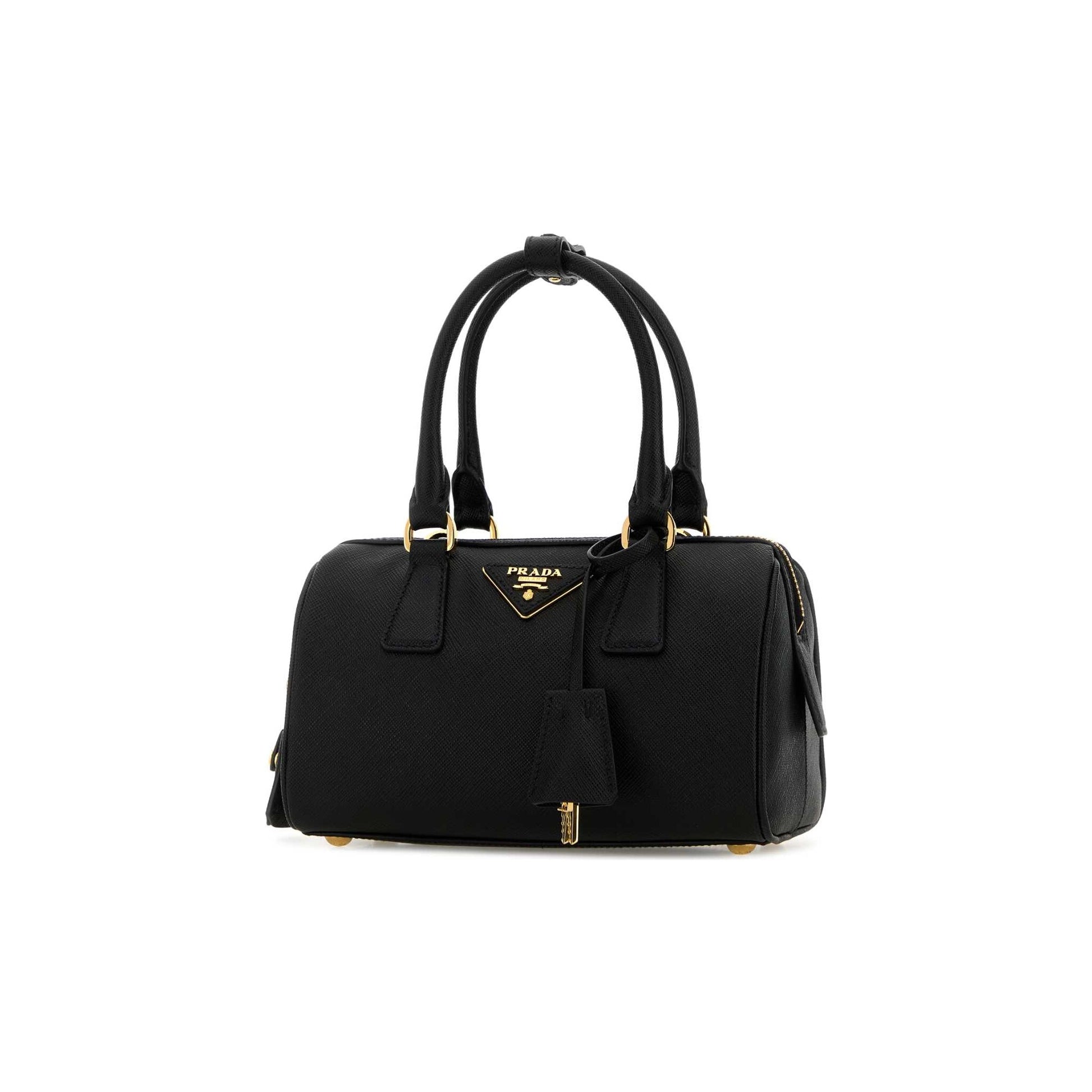 Prada Mala de Mão em Pele — Preto