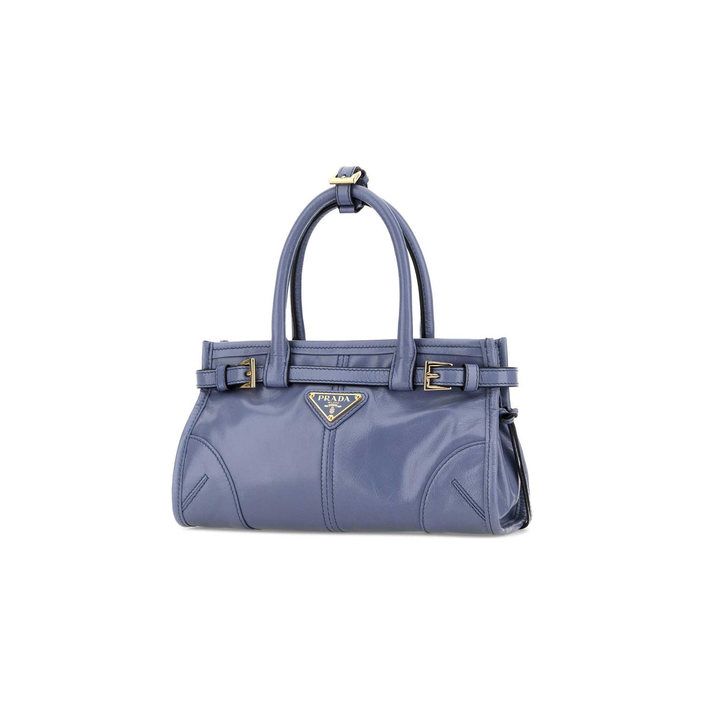 Prada Mala de Mão Mini Bonnie em Pele — Verde