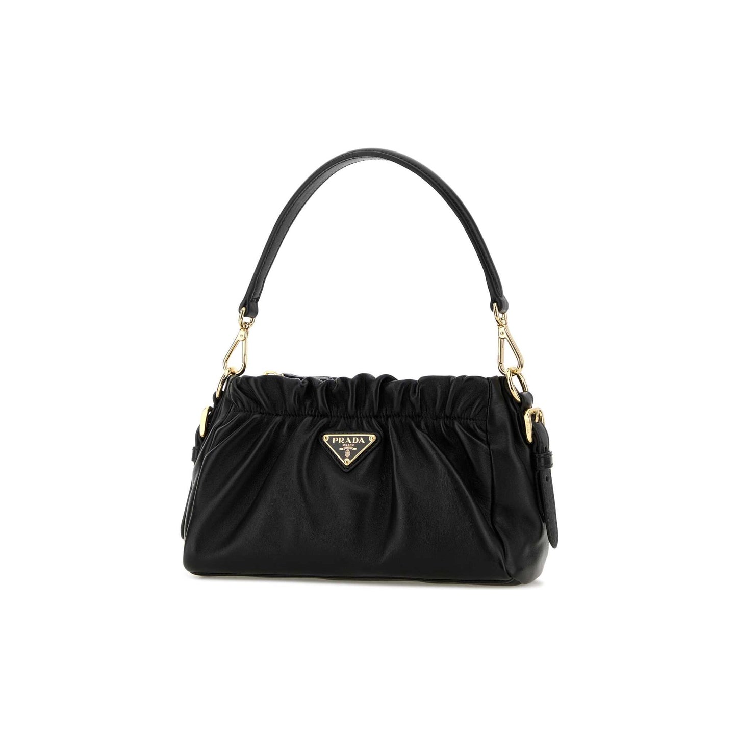 Prada Mala de Mão em Pele Nappa — Preto