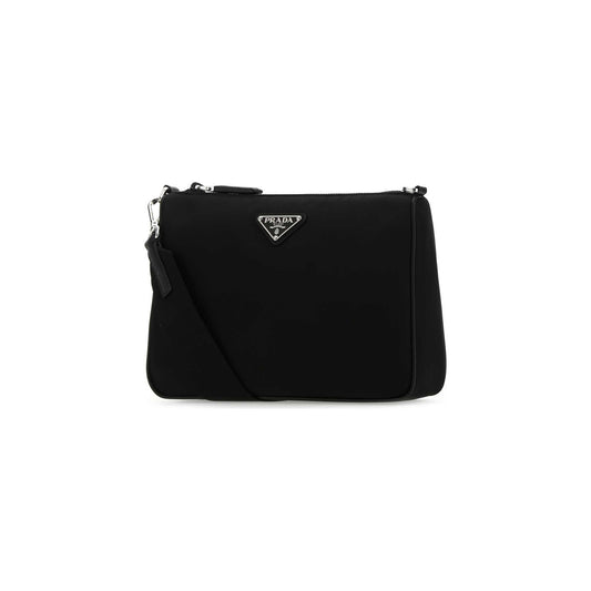 Prada Mala de Ombro em Re-Nylon — Preto