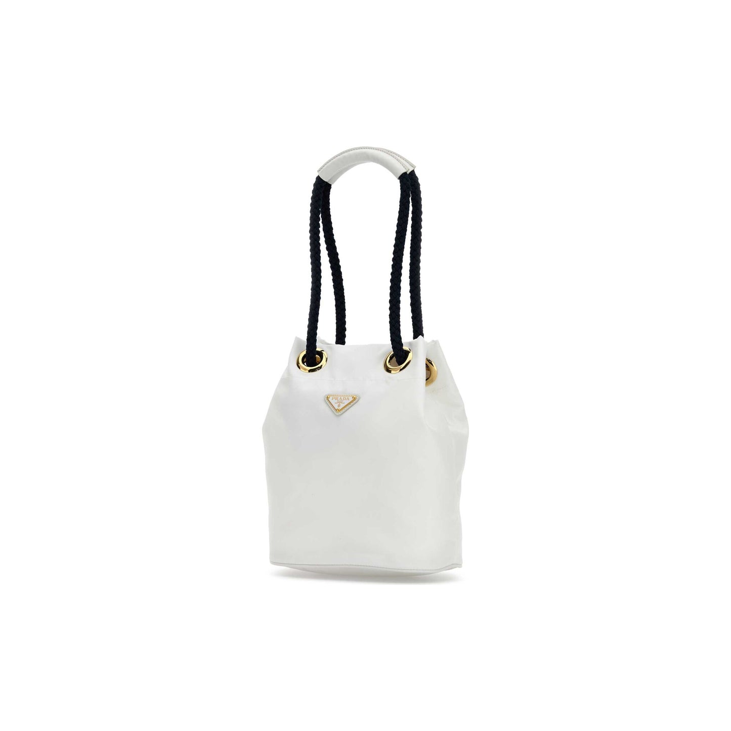 Prada Mala de Ombro Pequena Buckle em Re-Nylon — Rosa