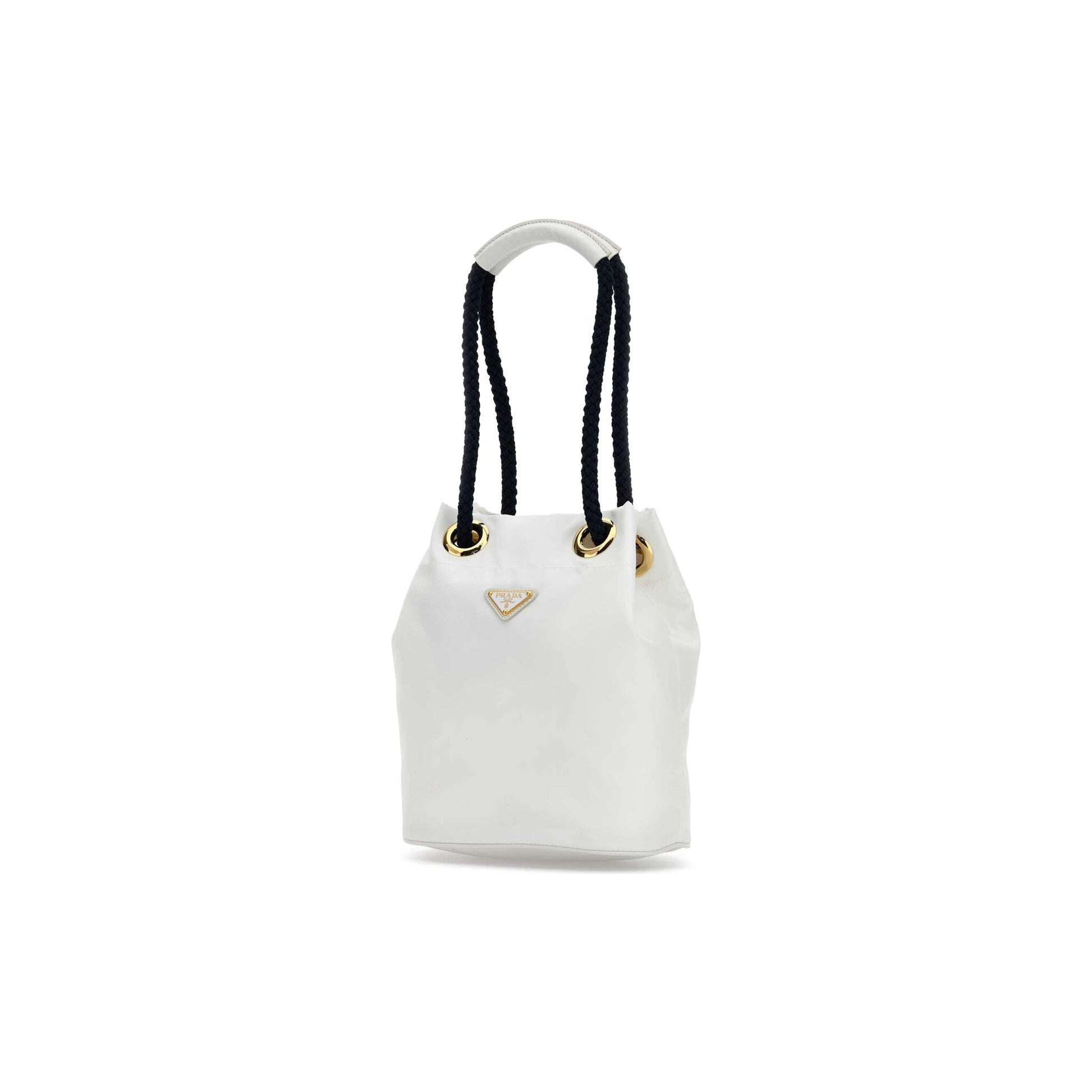 Prada Mala de Ombro Pequena Buckle em Re-Nylon — Rosa
