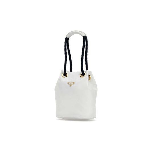 Prada Mala de Ombro Pequena Buckle em Re-Nylon — Rosa