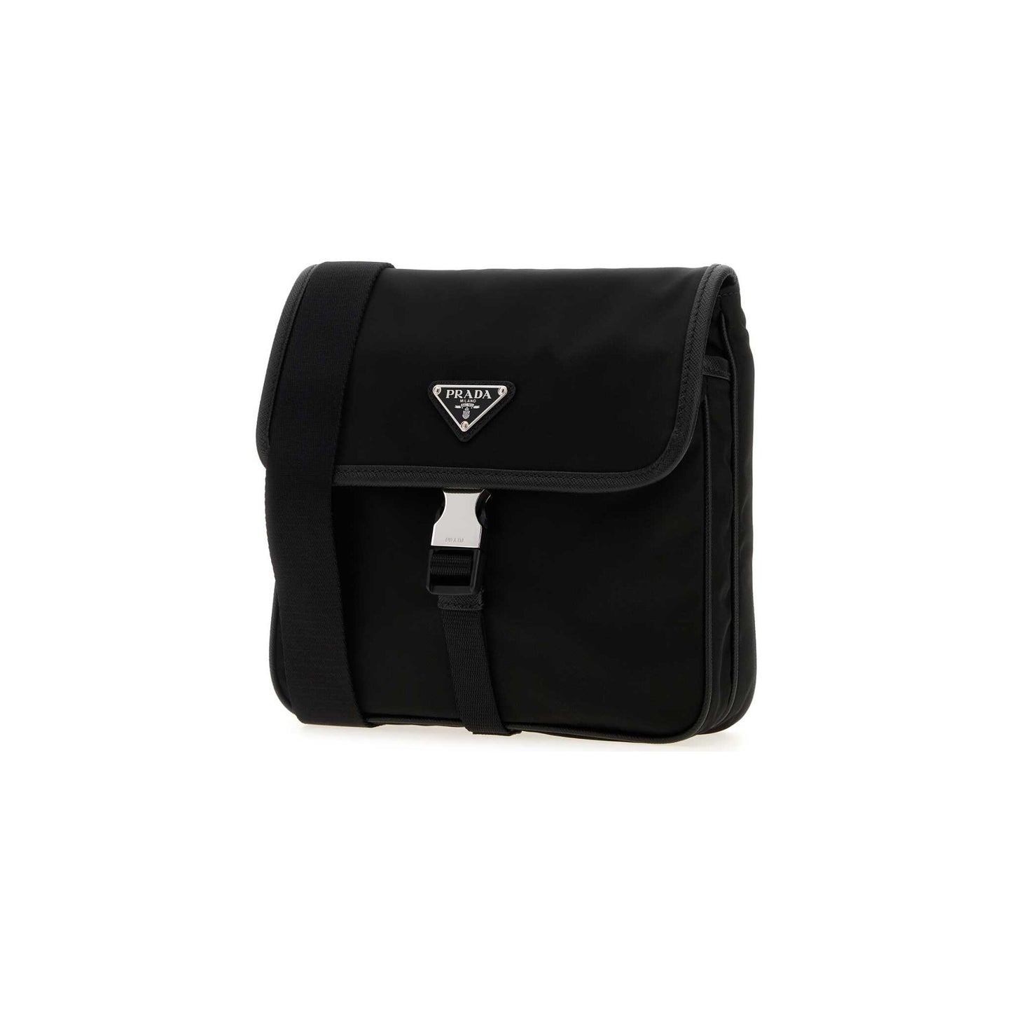 Prada Mala de Ombro em Re-Nylon — Preto