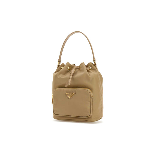 Prada Mala Saco Buckle em Re-Nylon — Verde