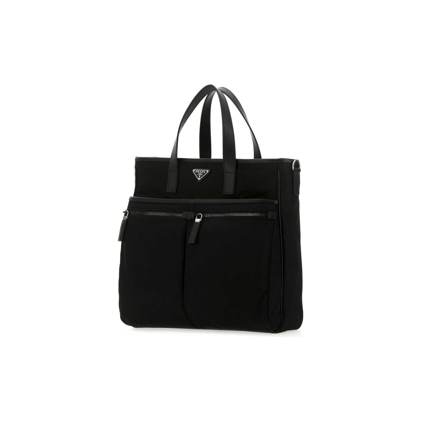 Prada Mala de Ombro em Re-Nylon — Preto