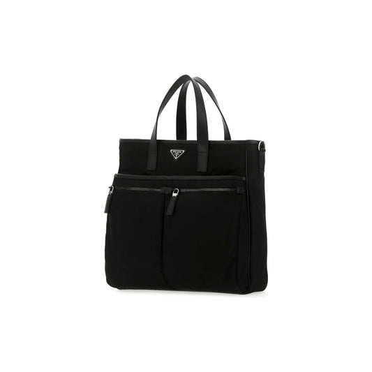 Prada Mala de Ombro em Re-Nylon — Preto