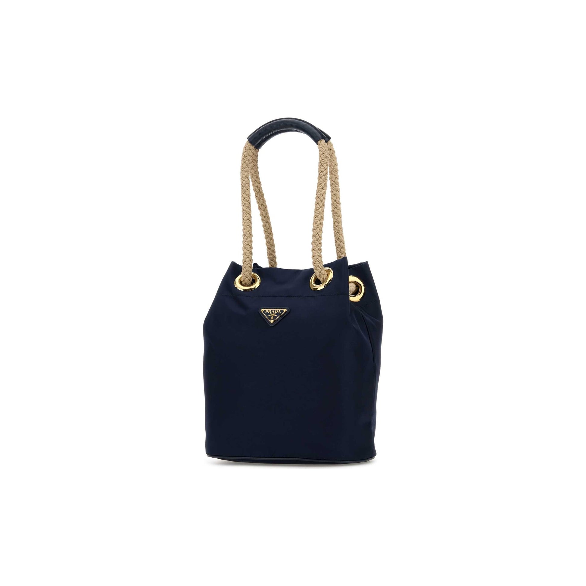 Prada Mala de Ombro Pequena Buckle em Lona