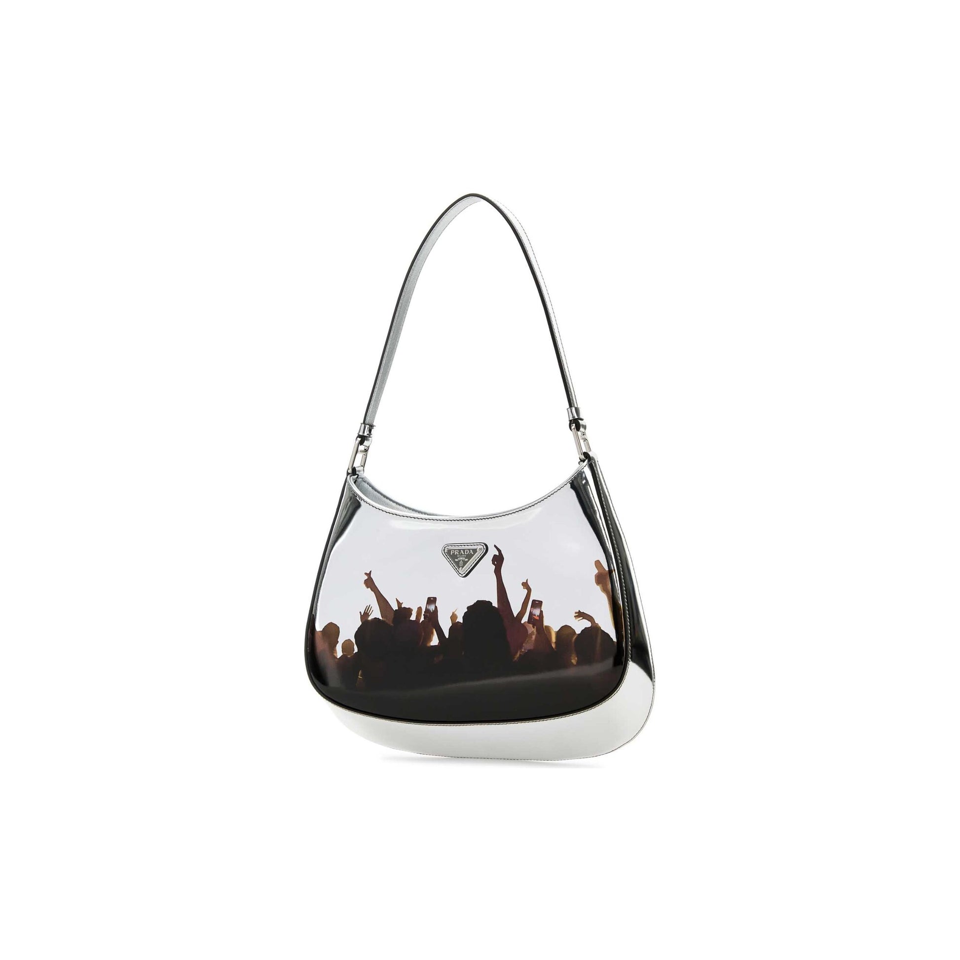 Prada Mala de Ombro Cleo em Pele
