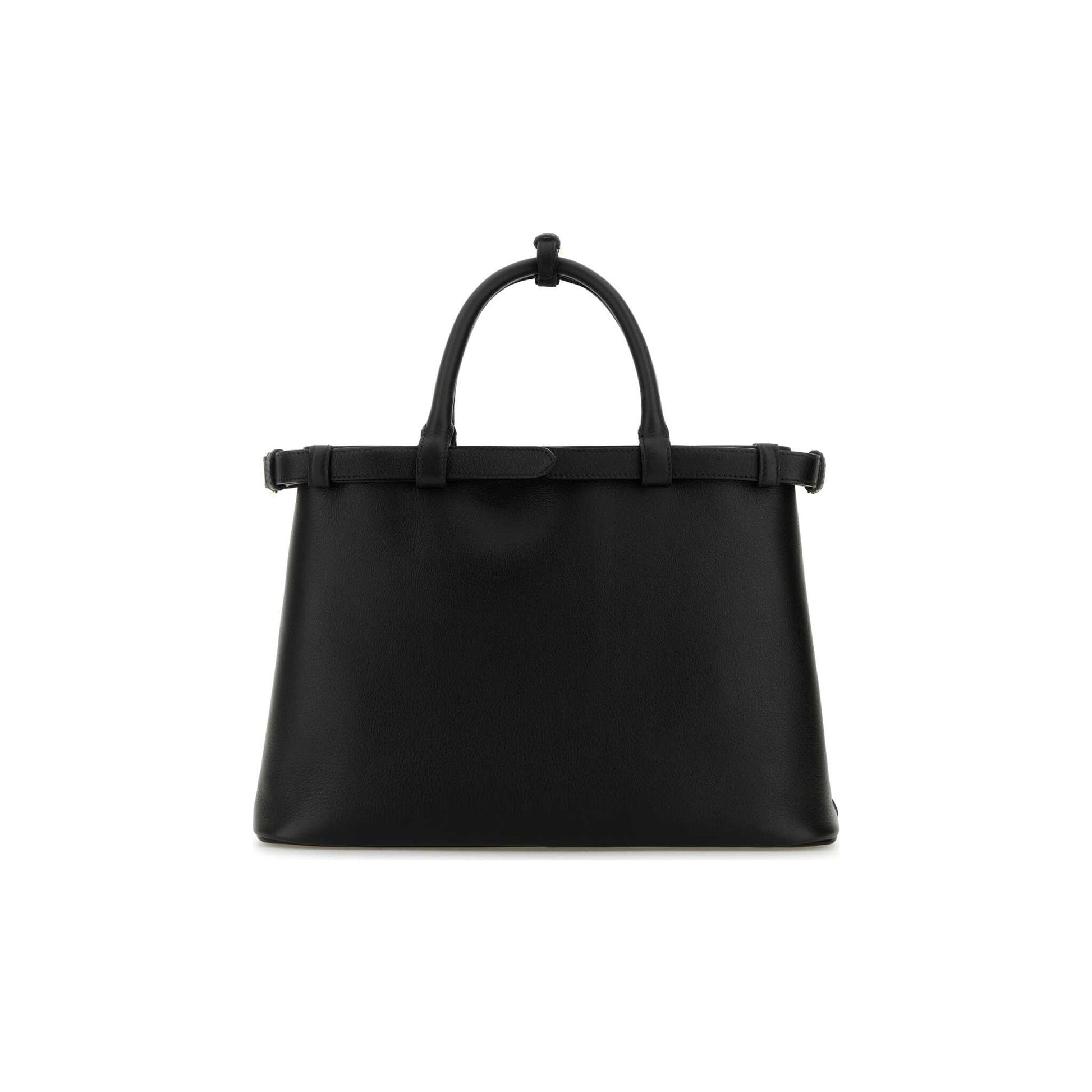 Prada Mala de Ombro Média Buckle em Pele