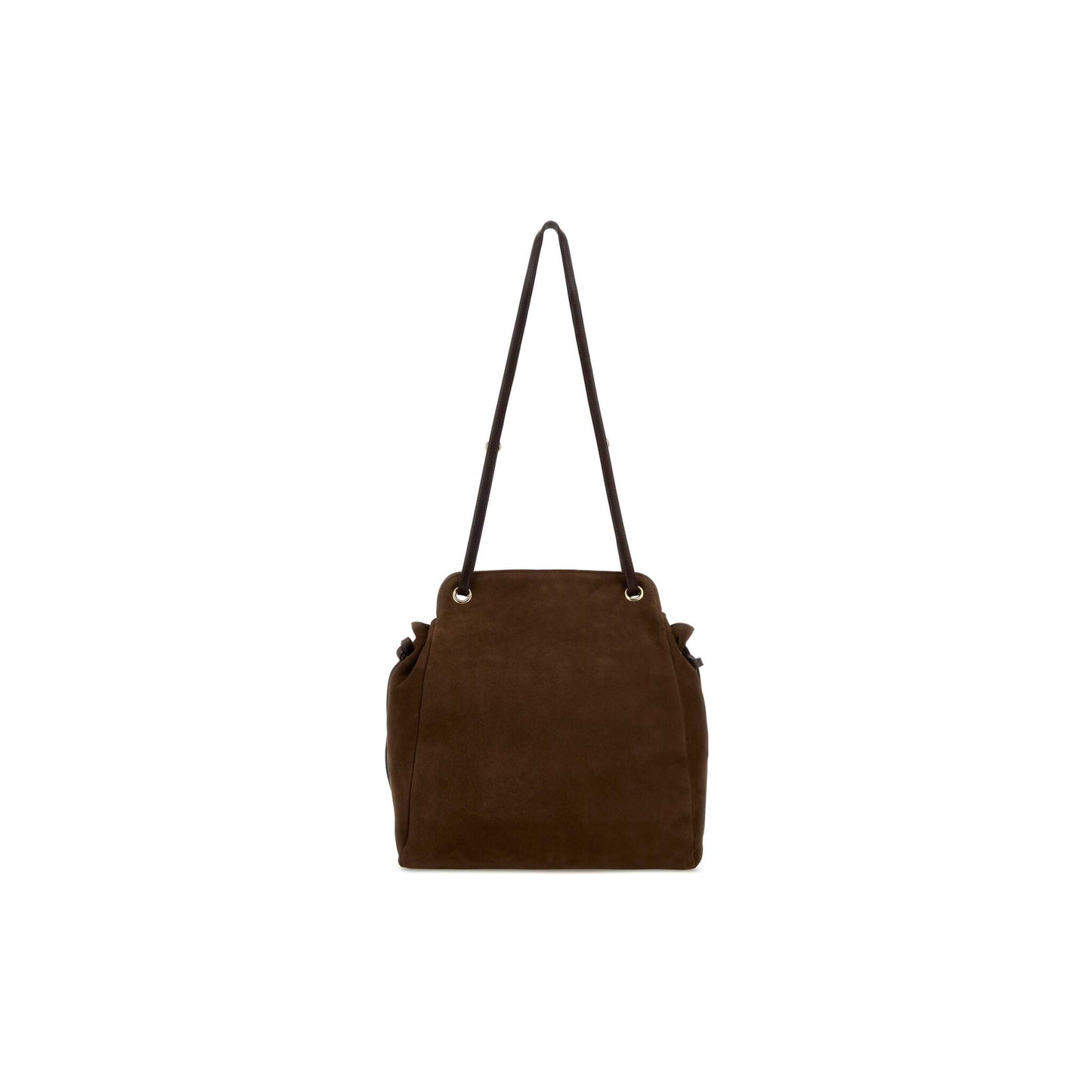 Prada Mala Tote Média Carry em Camurça