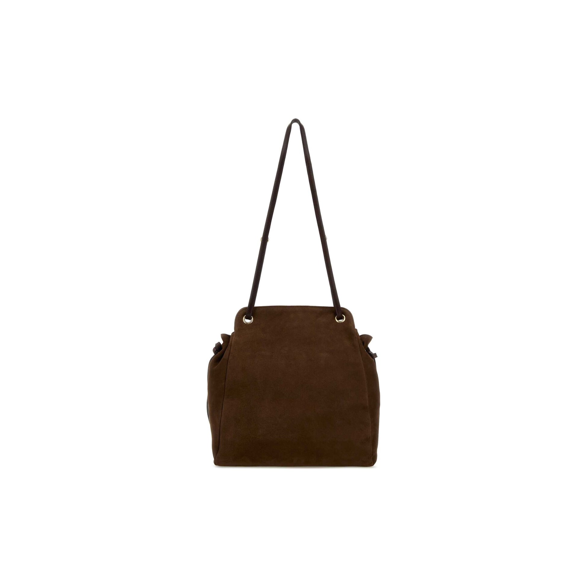Prada Mala Tote Média Carry em Camurça