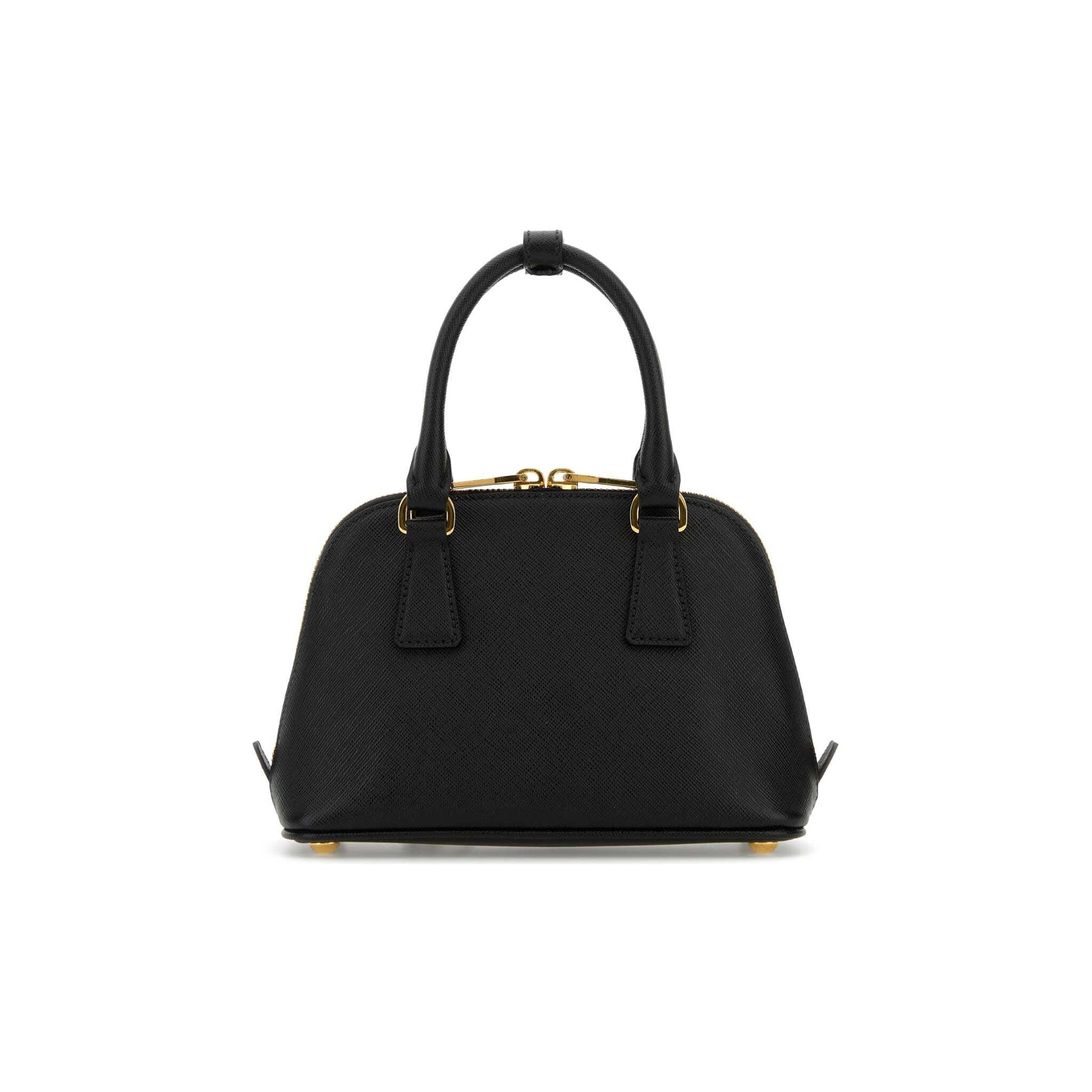 Prada Mala de Mão em Pele — Preto