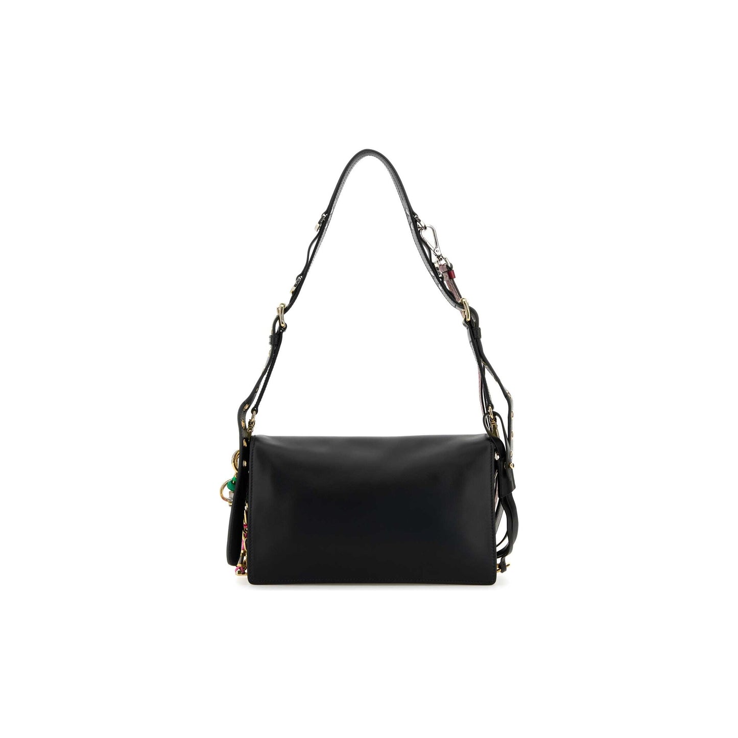 Prada Mala de Ombro Pequena Soft Sound em Pele — Vermelho