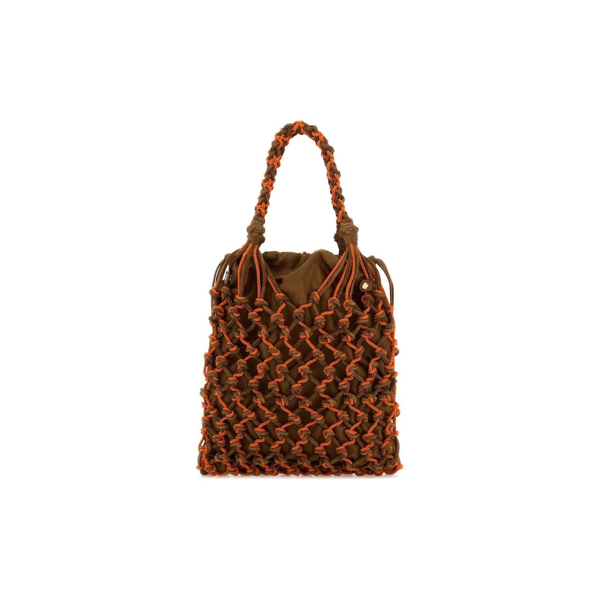 Prada Mala de Mão em Re-Nylon — Verde