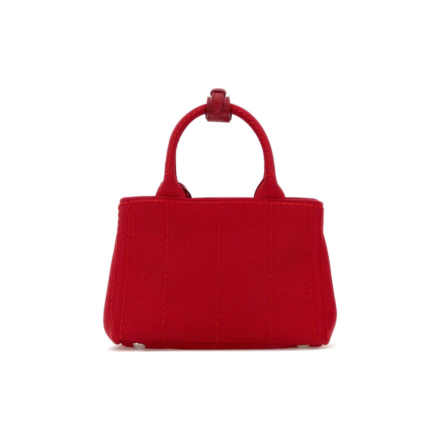 Prada Mala de Ombro em Lona — Vermelho