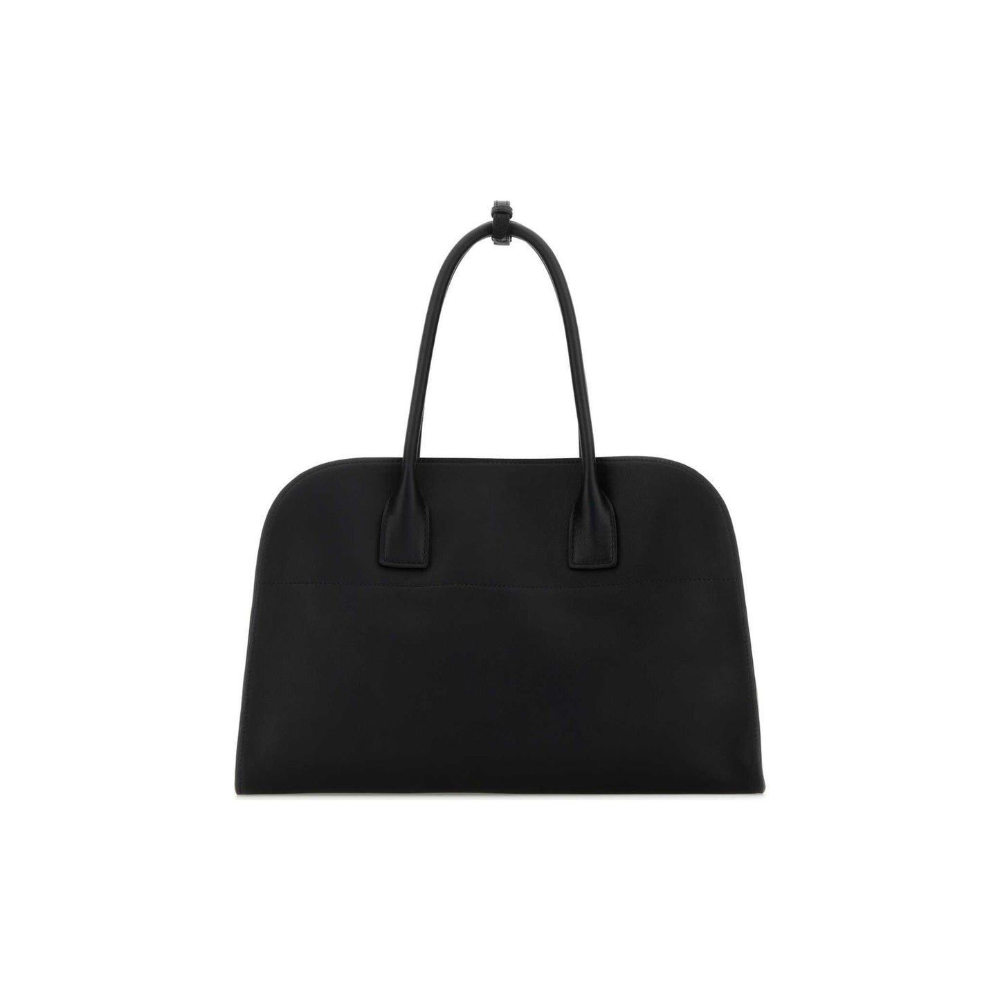 Prada Mala Tote Grande em Pele — Preto