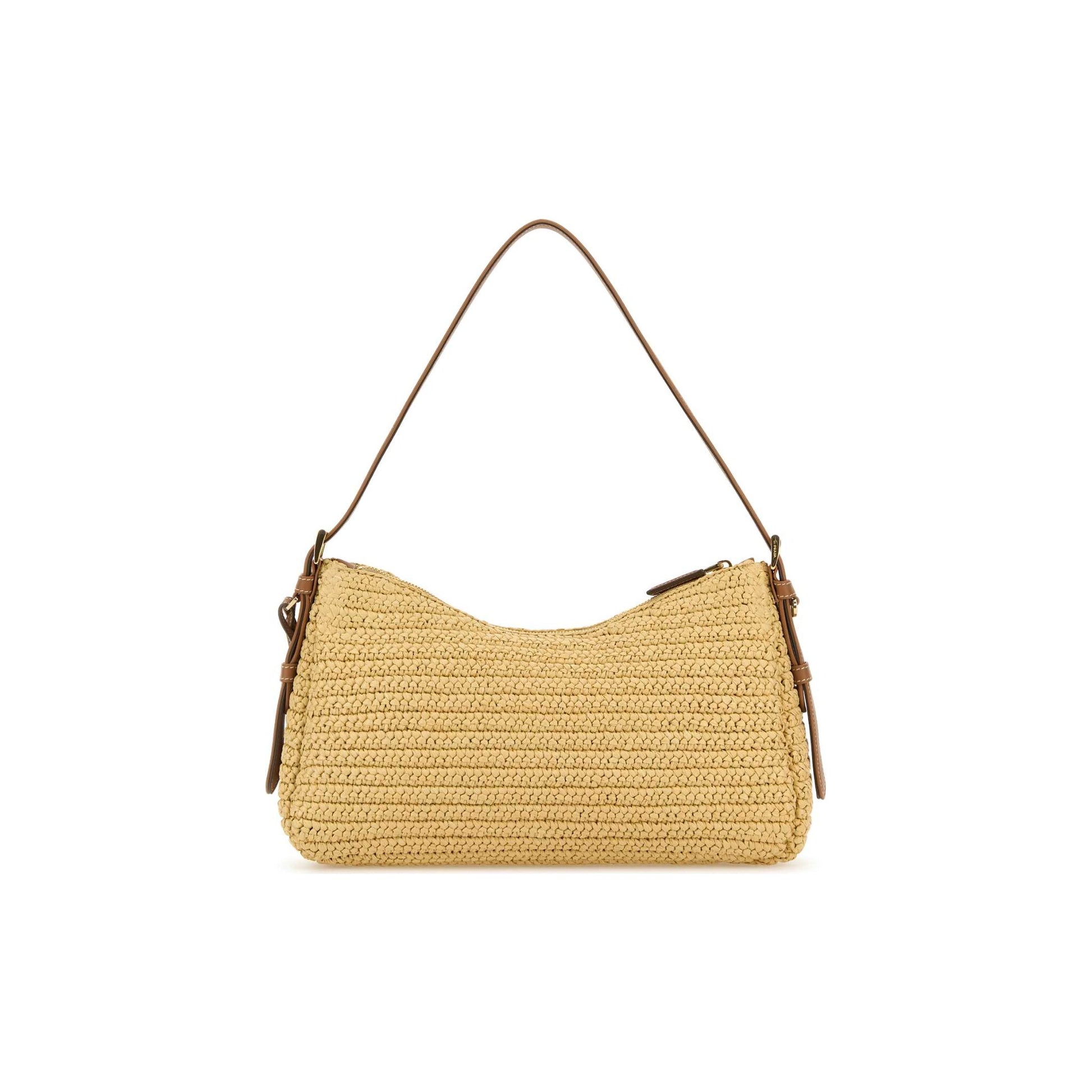 Prada Mala de Ombro Grande Aimée em Crochet e Pele