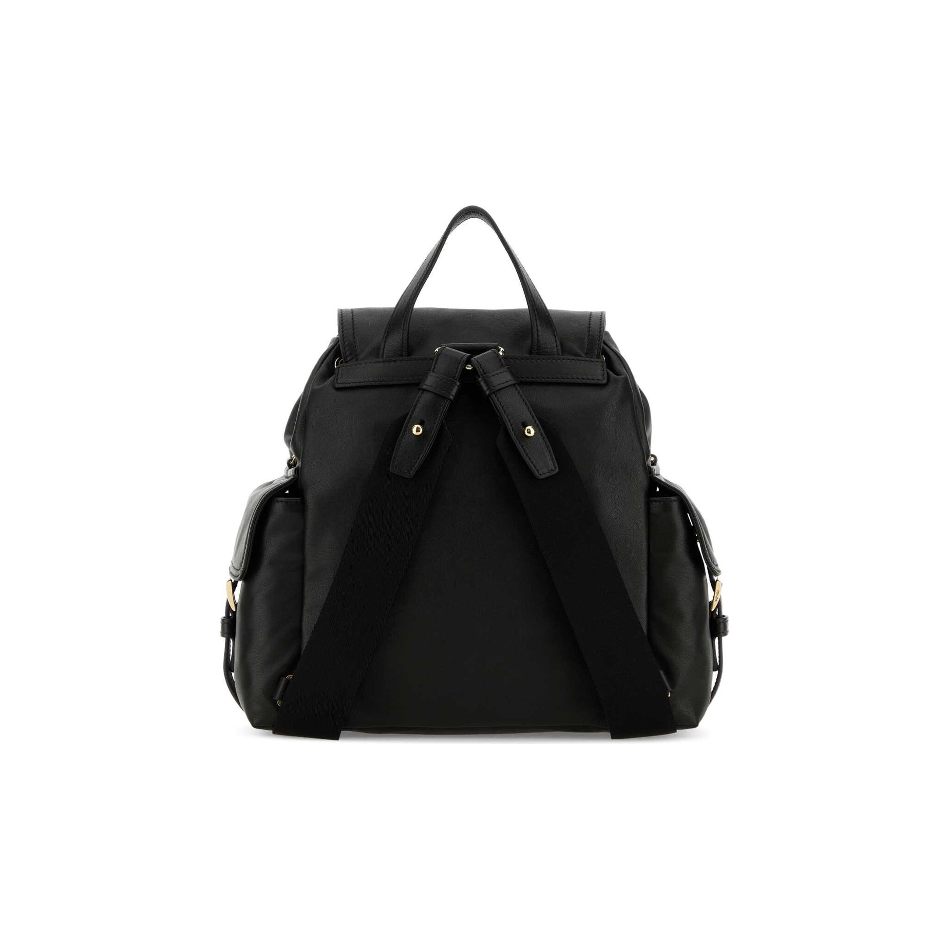 Prada Mala de Ombro em Pele Nappa — Preto