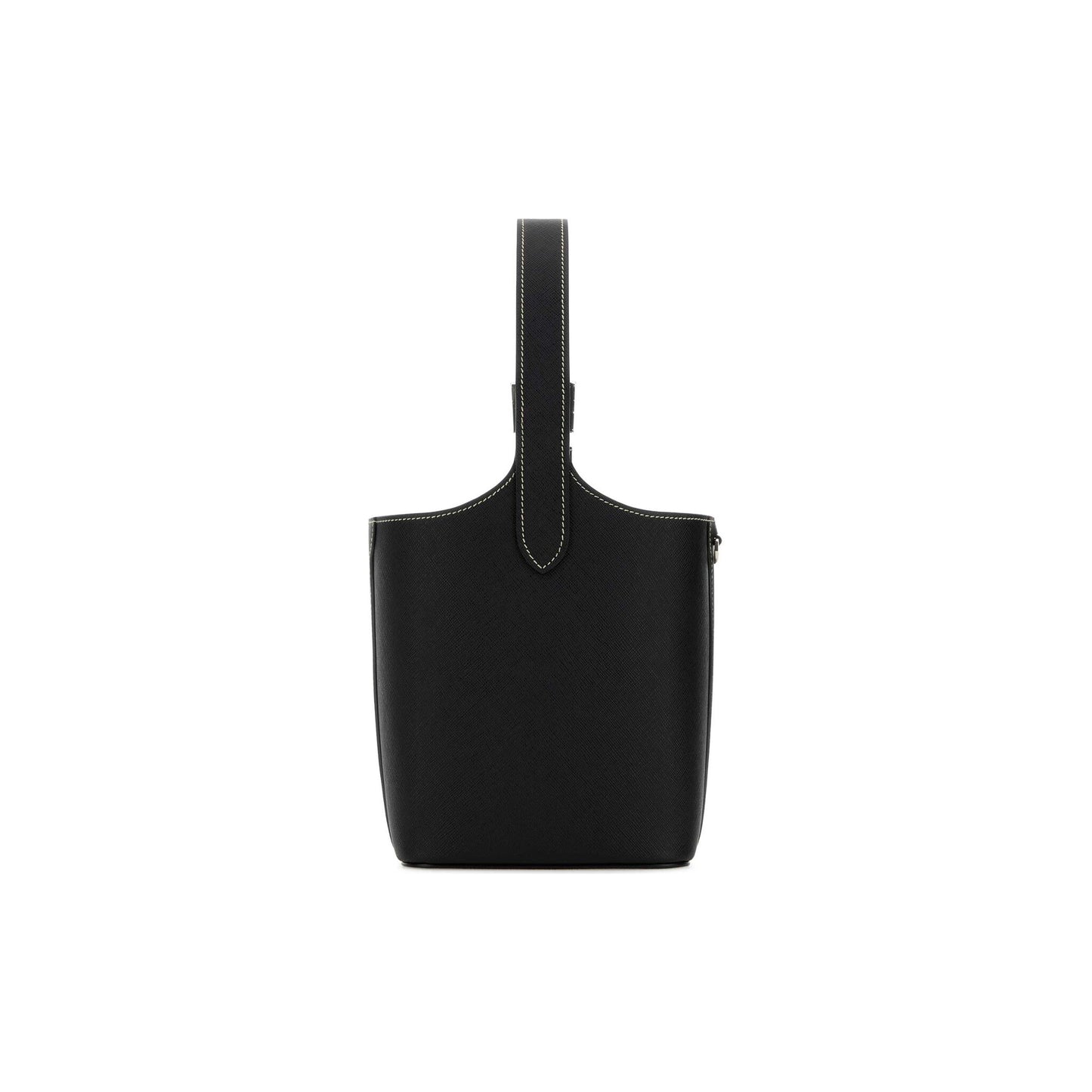 Prada Mala de Ombro em Pele — Preto