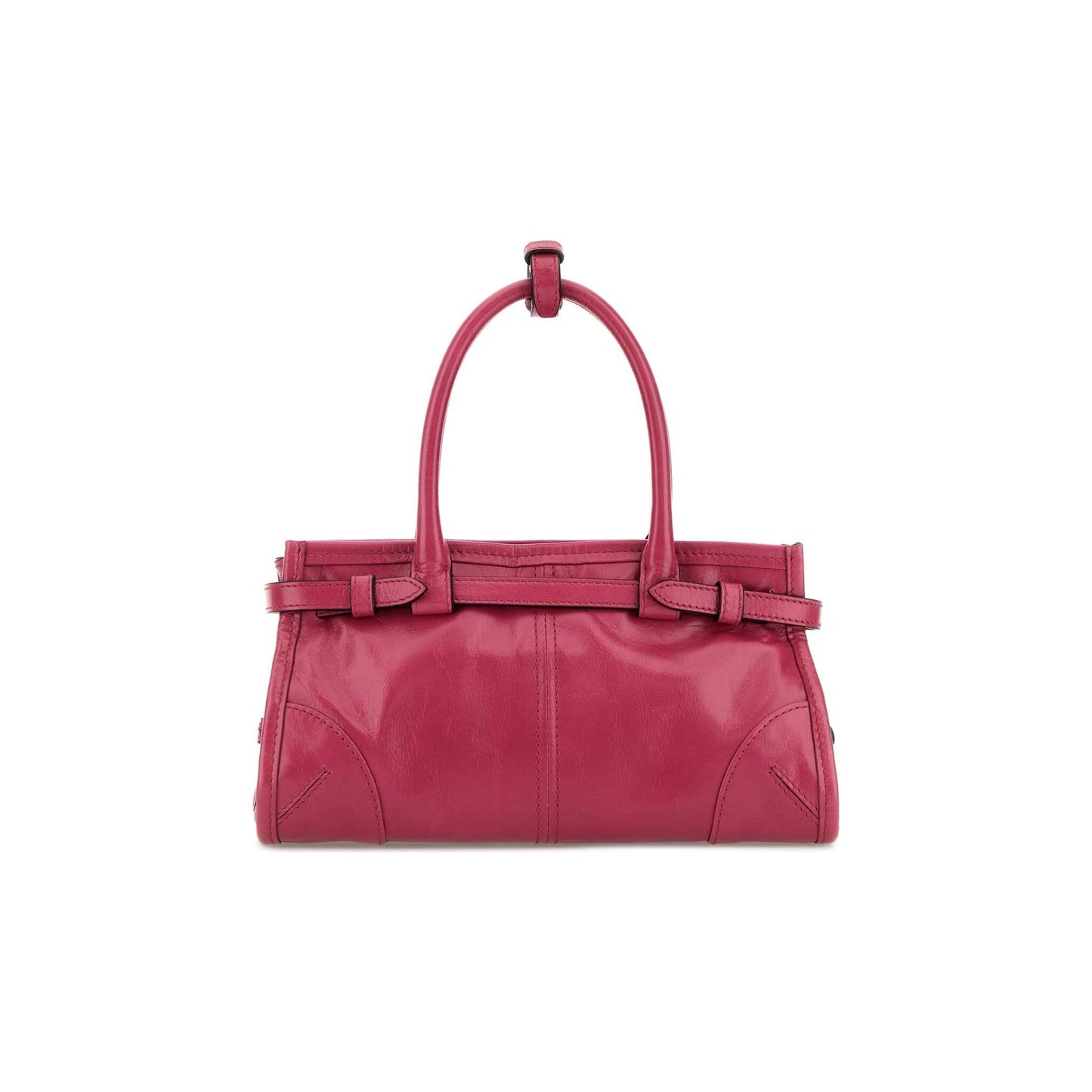 Prada Mala de Mão Mini Bonnie em Pele — Vermelho