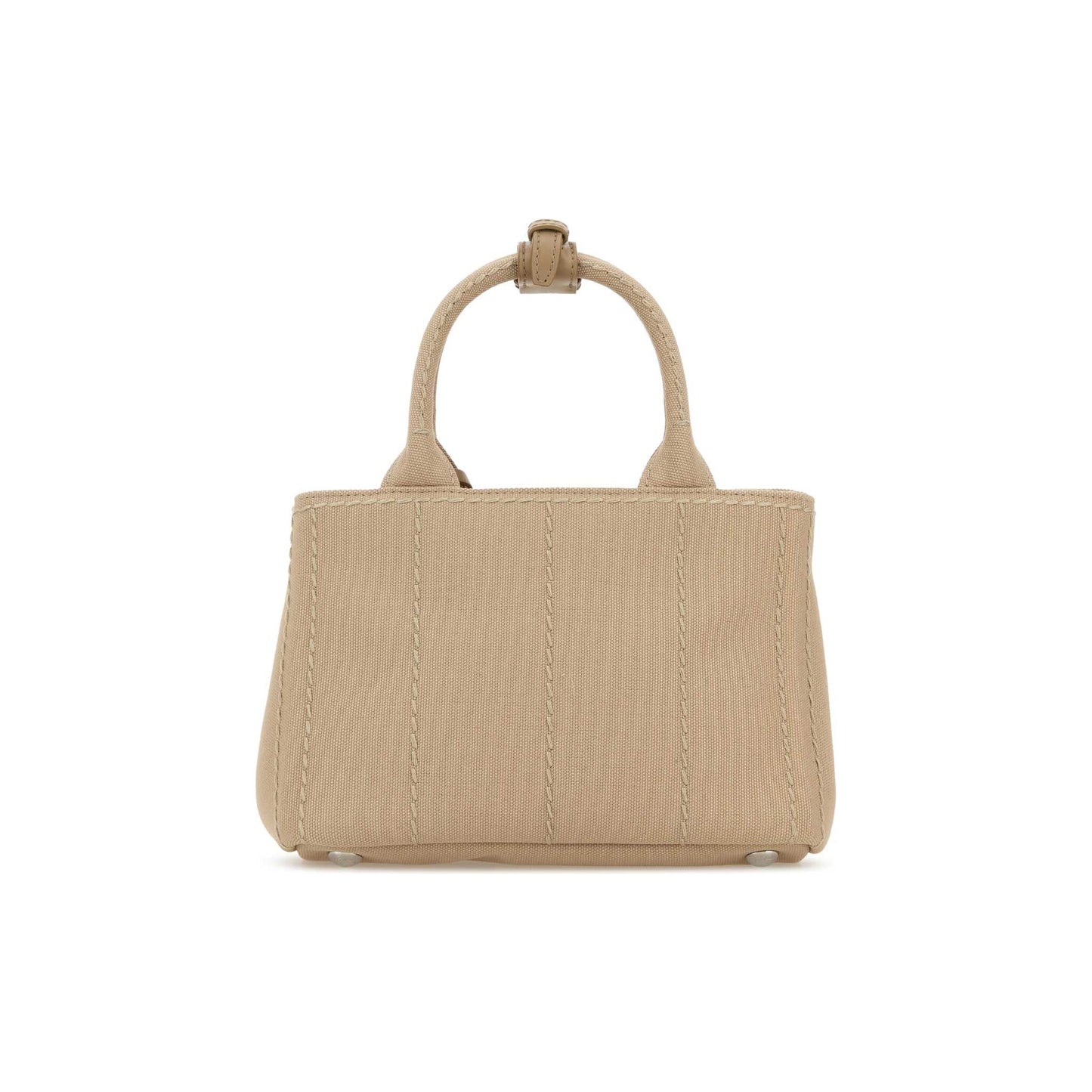 Prada Mala de Ombro em Lona — Branco