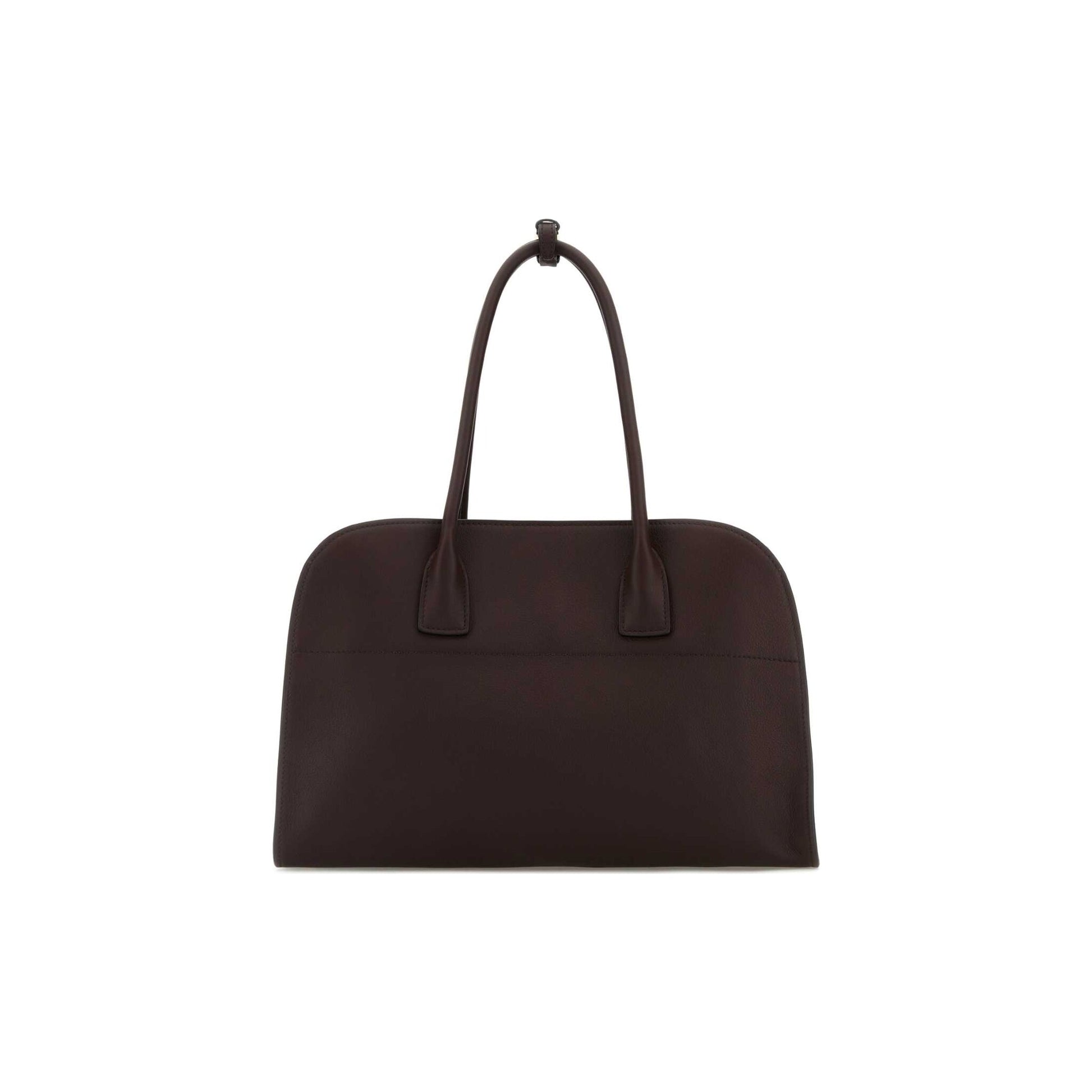 Prada Mala Tote Grande em Pele — Branco