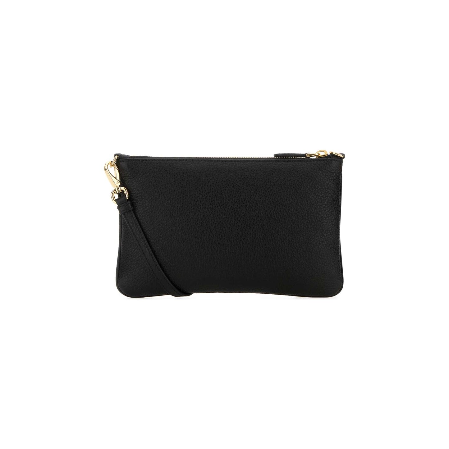 Prada Mala Tiracolo em Pele — Preto